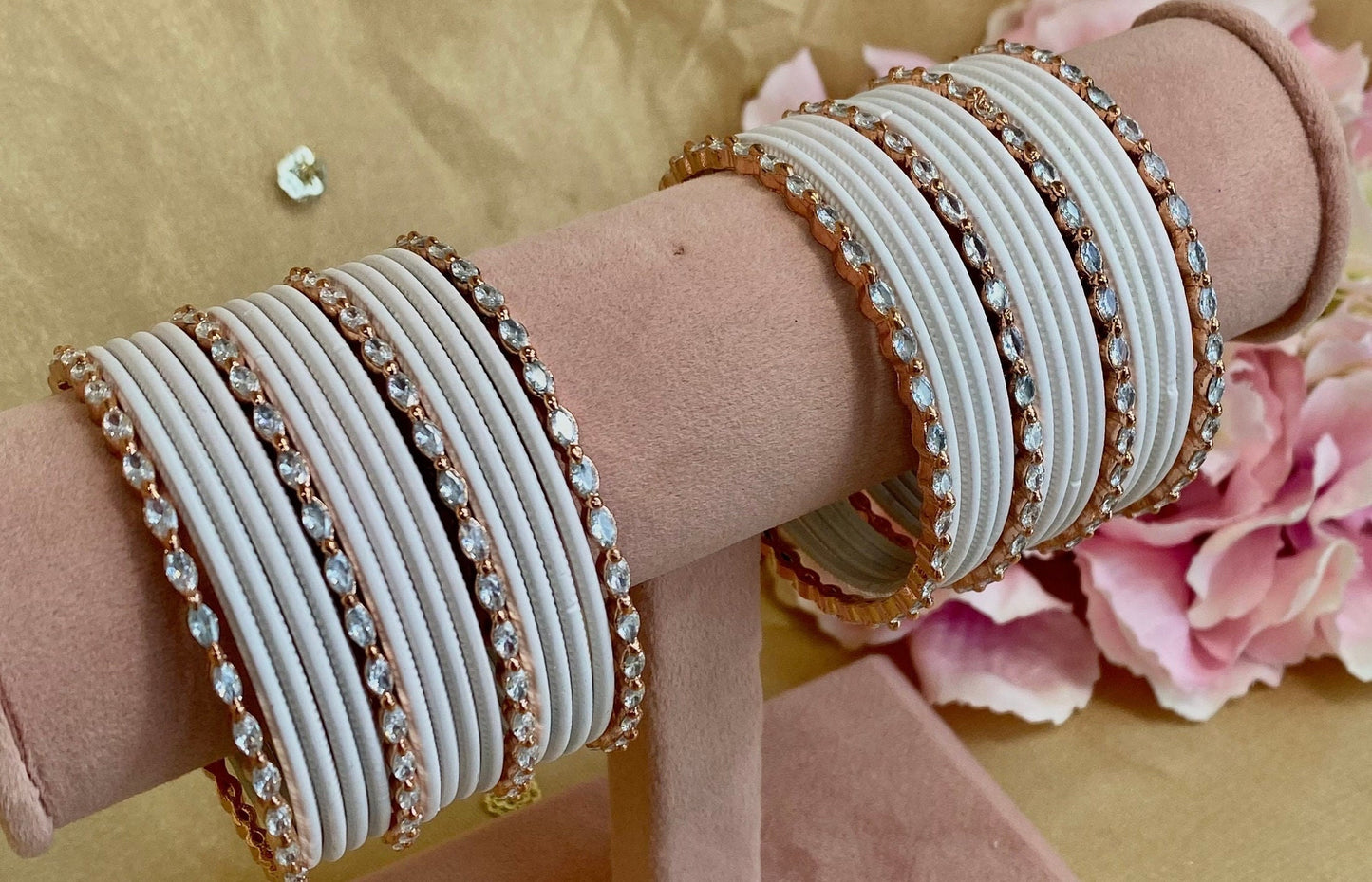 Rose Gold Small Bangle Set/Indian/ Pakistani/Jewelley/ Fashion Bracelet/small bangle/ wedding party/Gift for women
