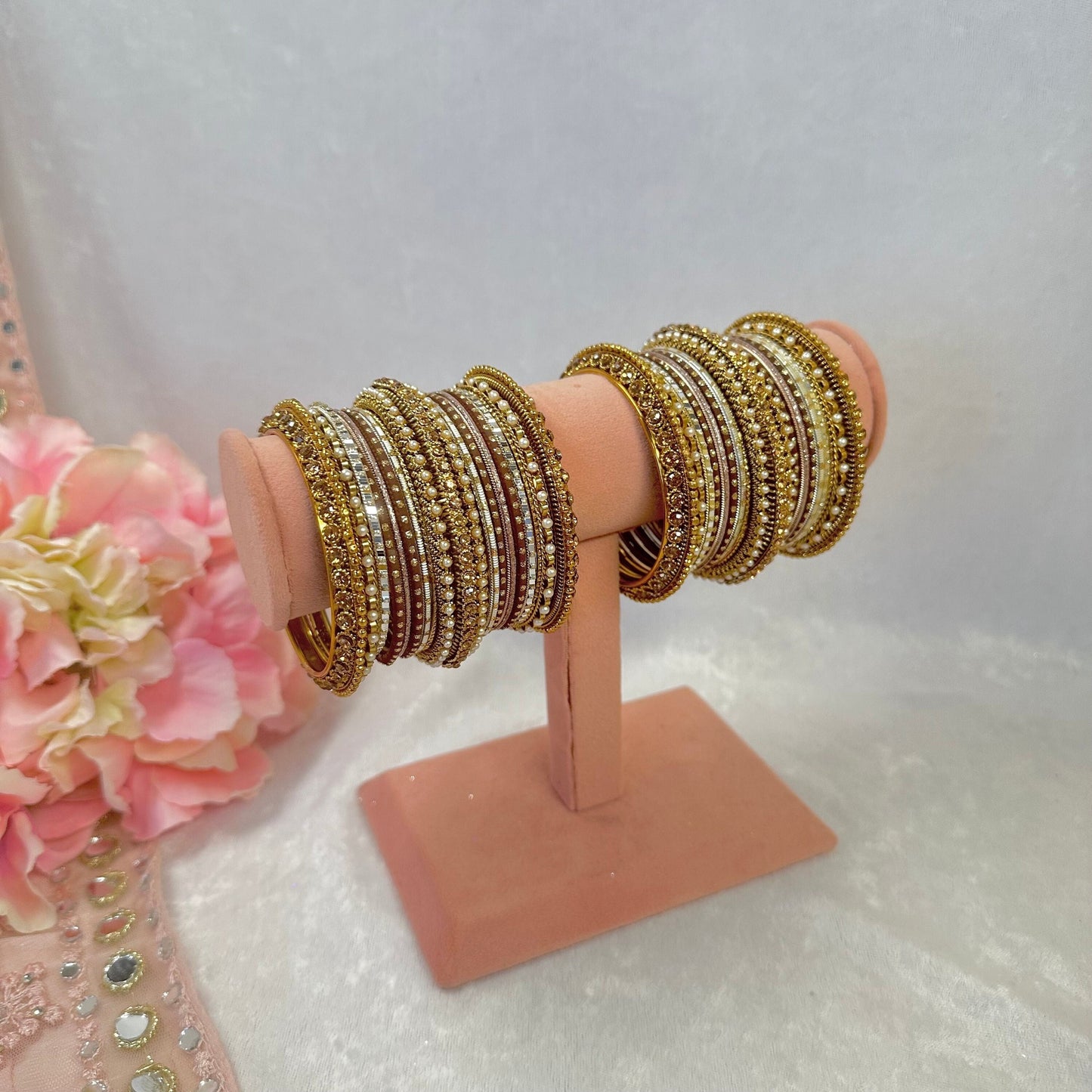 Small Brown Bangle Set/Indian/ Pakistani/Jewelley/ Fashion Bracelet