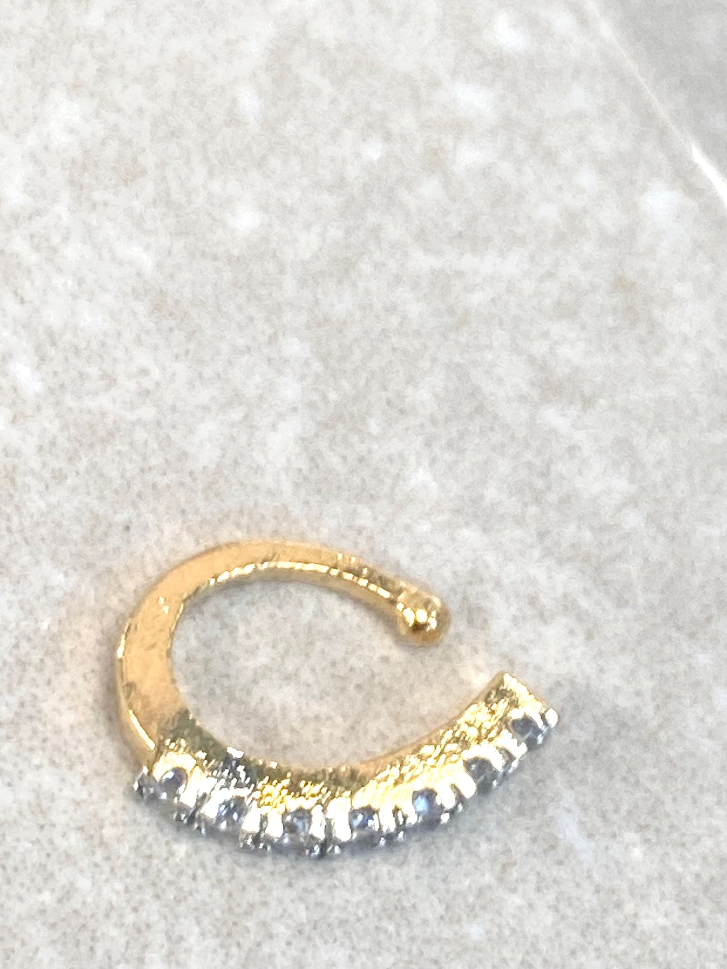 Small Crystal Nose Rings - Gold and Silver/ Fashion Jewellery/ Gift for Women/Indian/Pakistani style/Nath /Indian Nose Jewellery