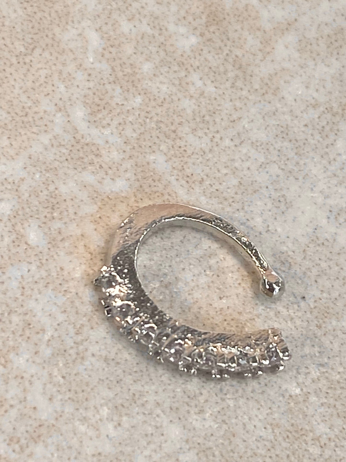 Small Crystal Nose Rings - Gold and Silver/ Fashion Jewellery/ Gift for Women/Indian/Pakistani style/Nath /Indian Nose Jewellery