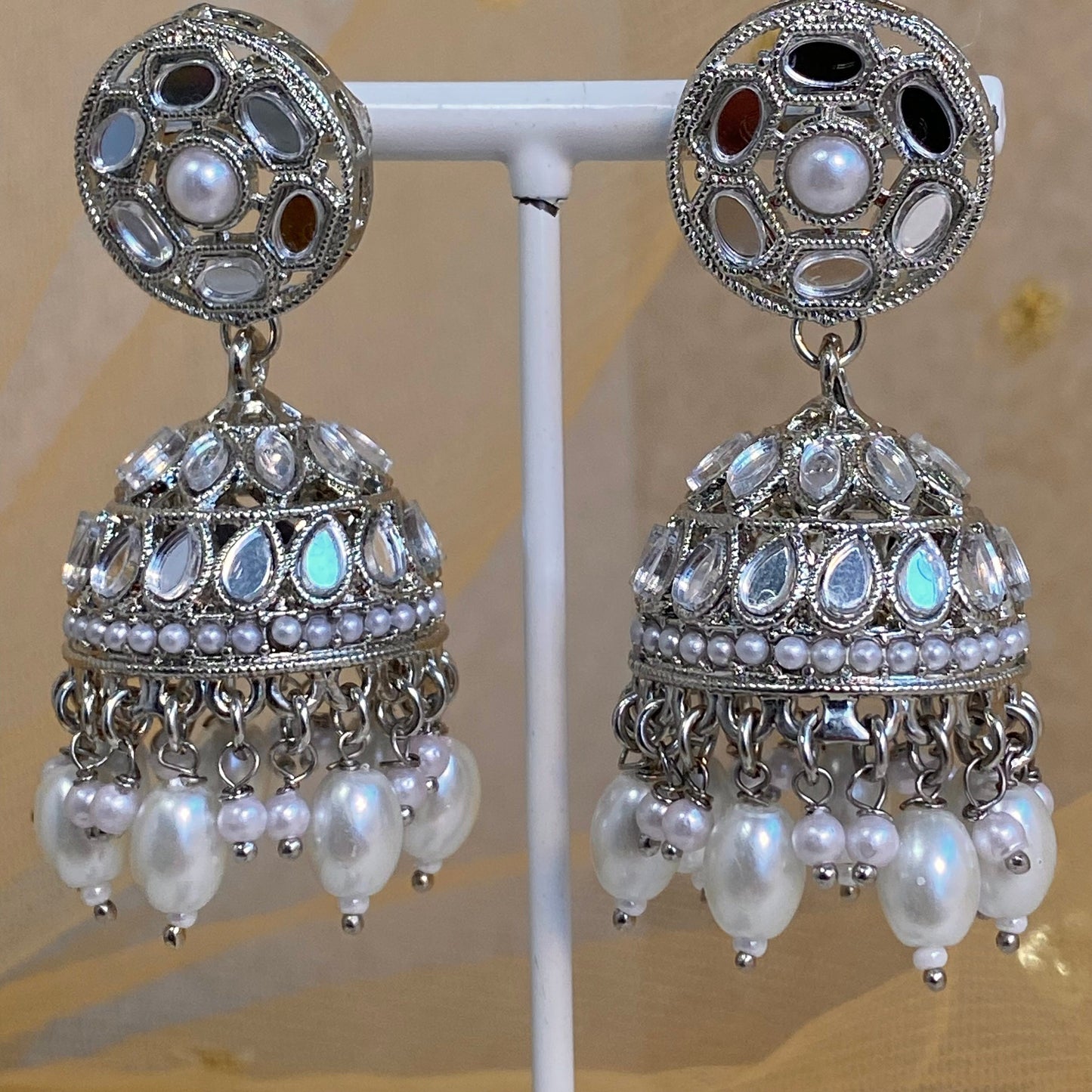 Mirrored Earring and Tikka Set