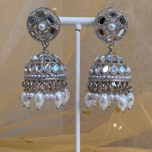 Mirrored Earring and Tikka Set