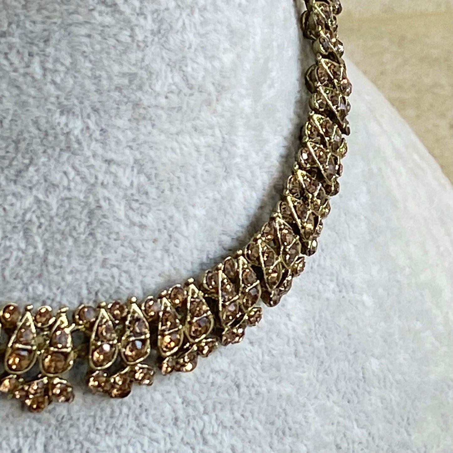Golden Elegant Necklace- Single/ Unique Style/ Indian/ Pakistani/Fashion Jewellery/ Gift for Women