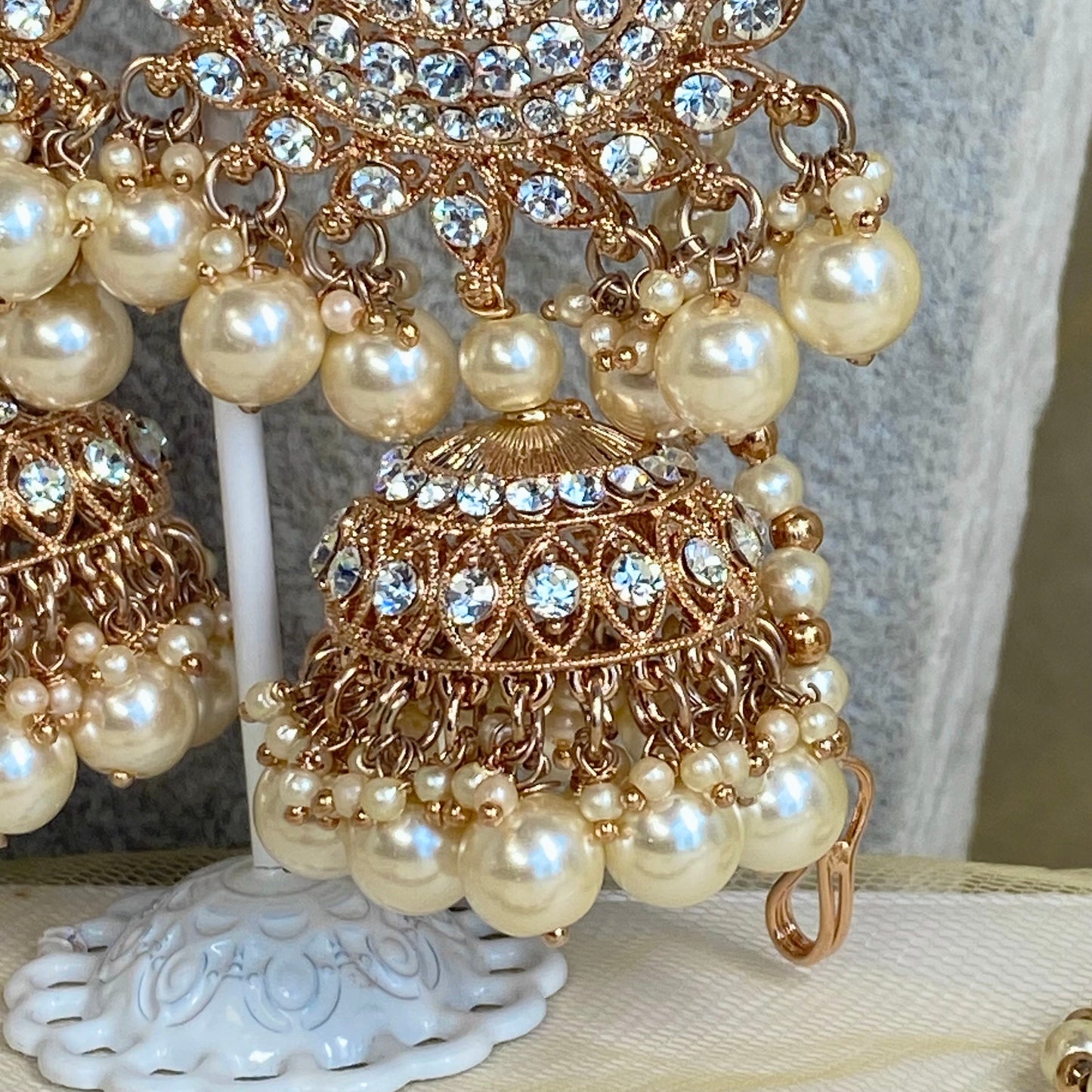 Rose Gold Full Bridal Necklace set