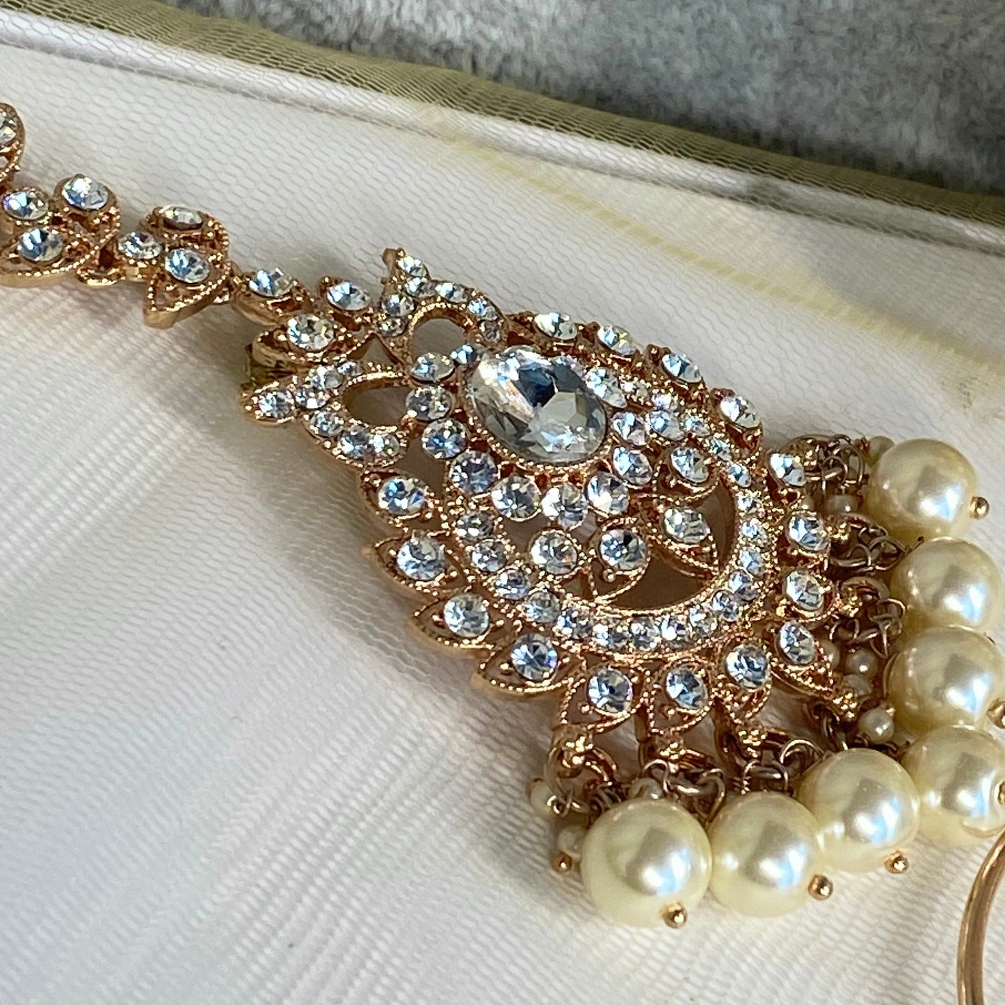 Rose Gold Full Bridal Necklace set