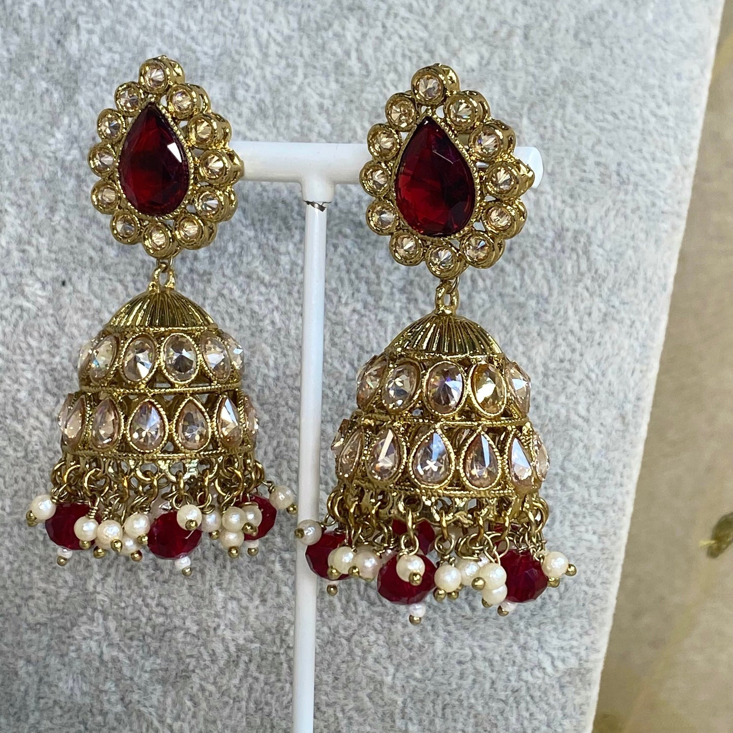 Maroon Bridal Choker Set