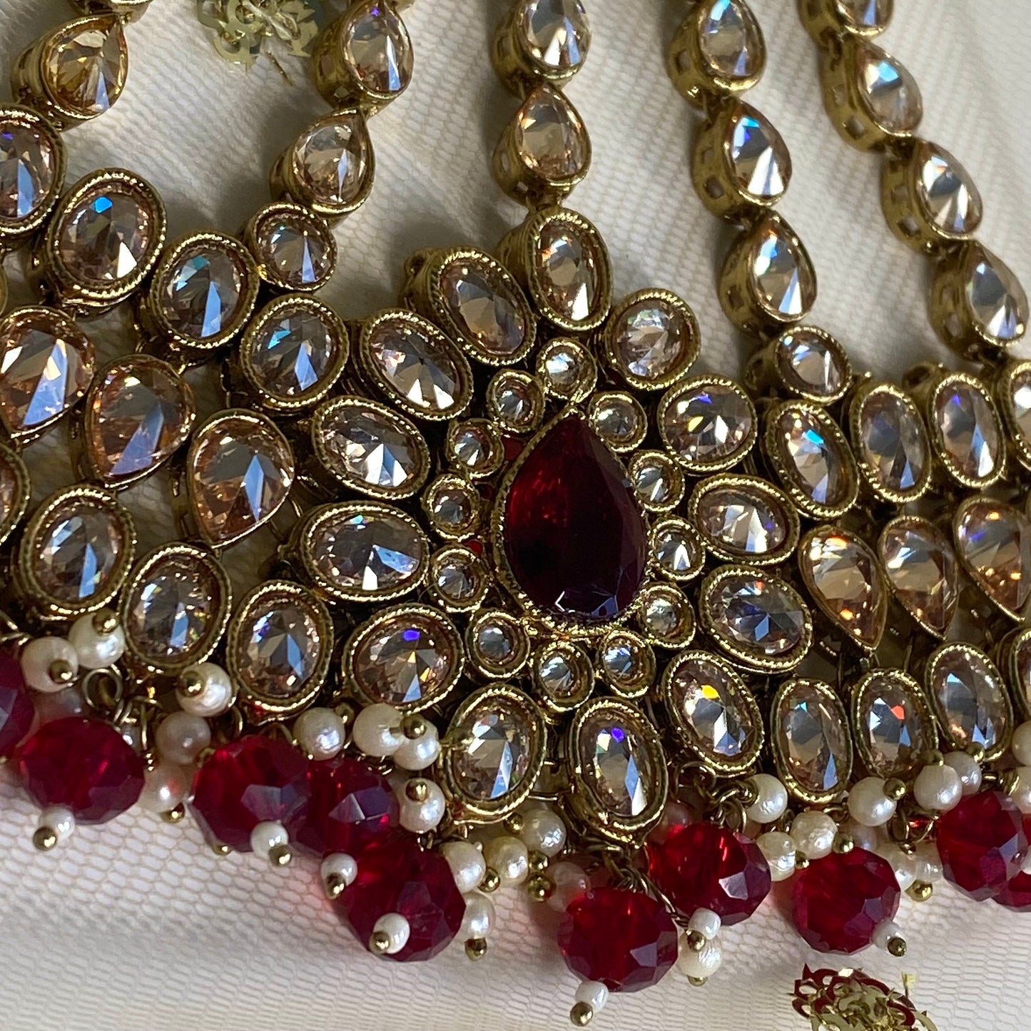 Maroon Bridal Choker Set