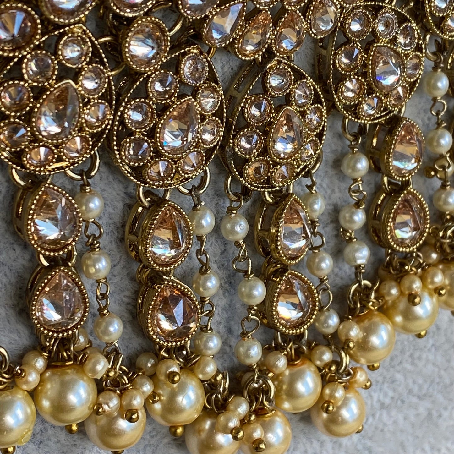 Gold/ Pearl/ Statement Bridal Necklace!/ Unique Style/ Indian/ Pakistani/Fashion Jewellery/ Gift for Women