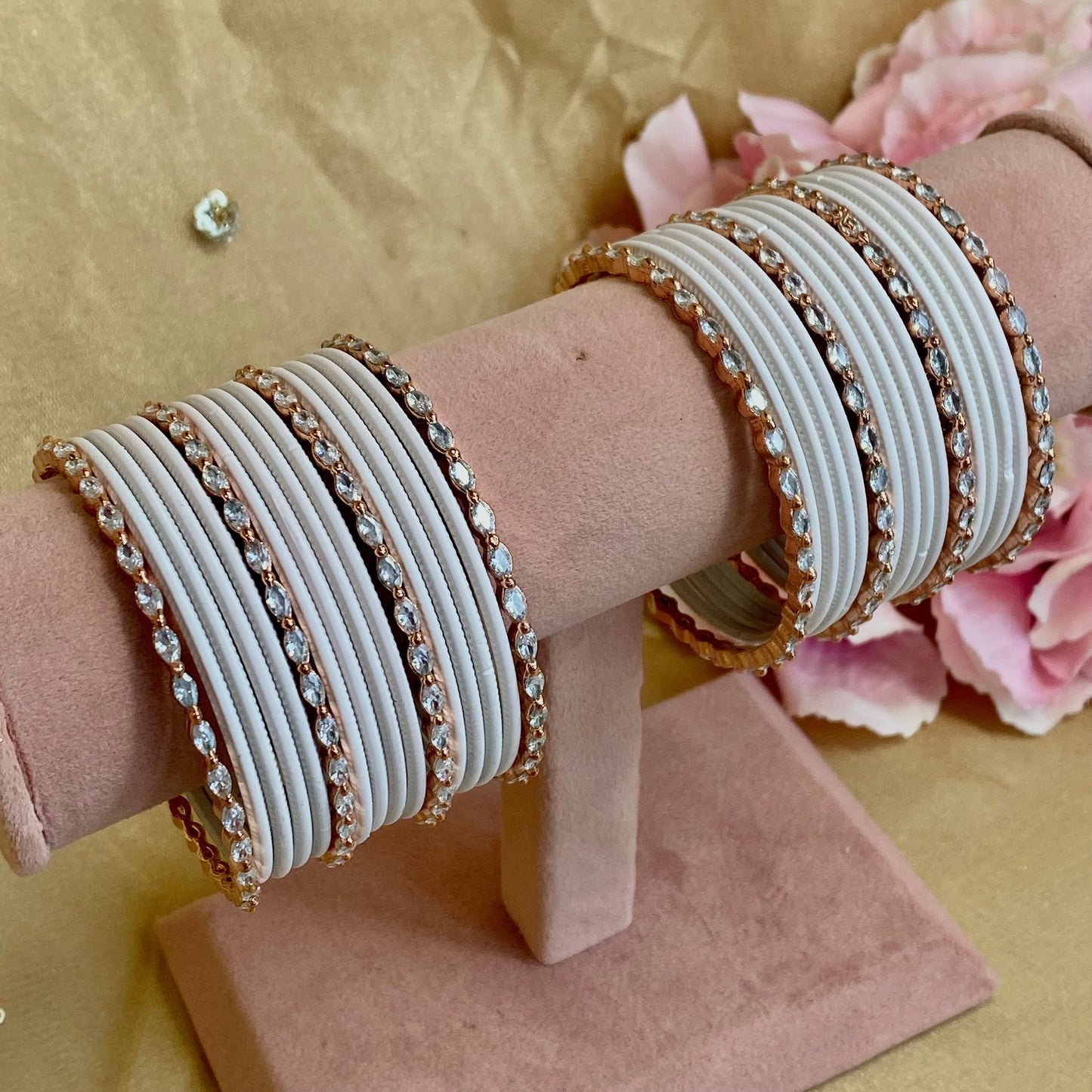 Rose Gold Small Bangle Set/Indian/ Pakistani/Jewelley/ Fashion Bracelet/small bangle/ wedding party/Gift for women