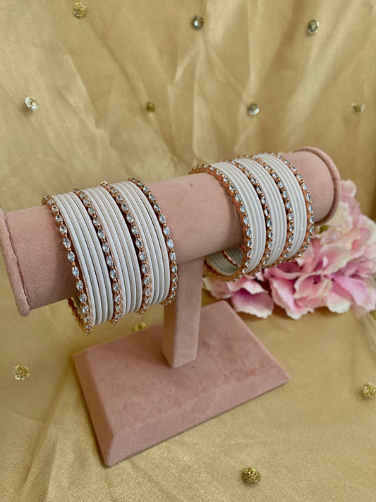Rose Gold Small Bangle Set/Indian/ Pakistani/Jewelley/ Fashion Bracelet/small bangle/ wedding party/Gift for women