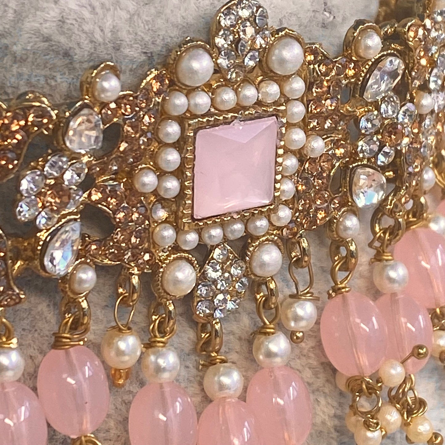 Choker Only- Light Pink/ Unique Style/ Indian/ Pakistani/Fashion Jewellery/ Gift for Women