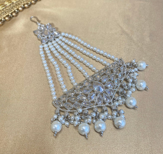 Silver Jhumar Only/ Passa/ Indian/ Pakistani Style/Headpieces