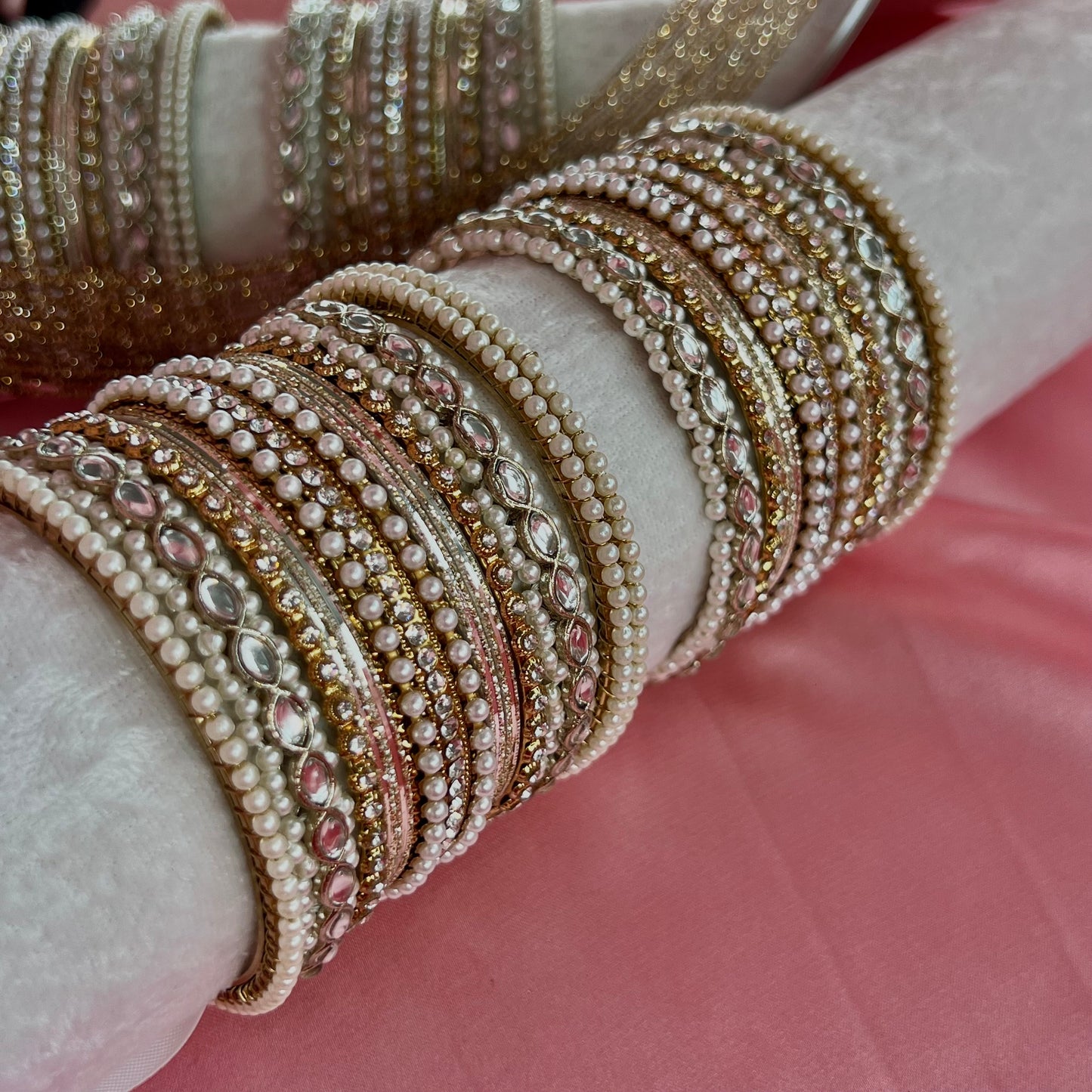 Small Clear Bangle Set/Indian/ Pakistani/Jewelley/ Fashion Bracelet/Valentines gifts