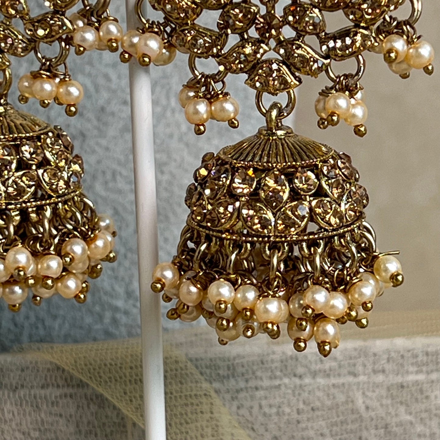 Pink Necklace Set - Jhumka Earring Earring/ Tikka/ Tikli/ Indian/ Pakistani/Fashion Jewellery/ Gift for Women