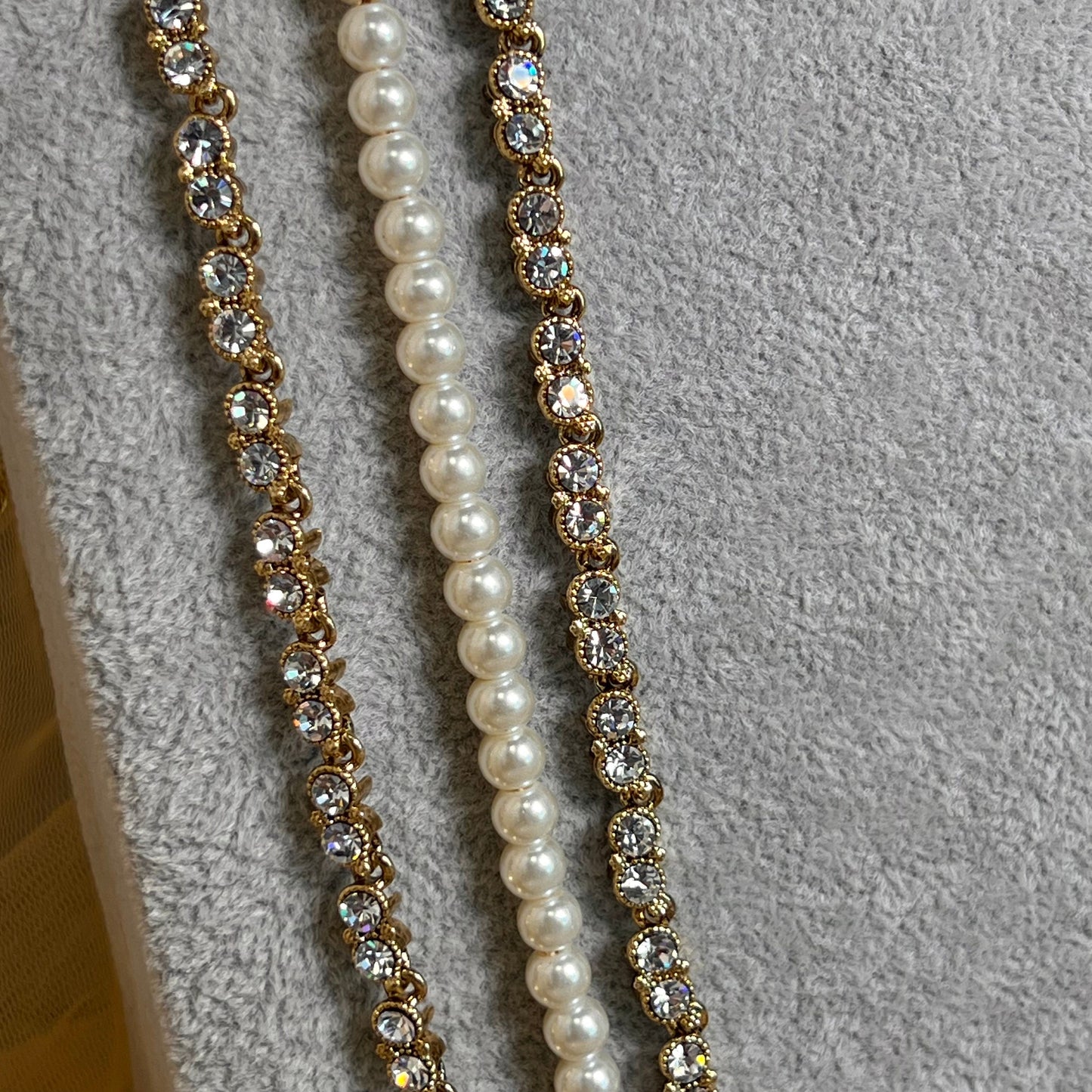 Bridal Clear Crystal Necklace set With Jhumar/Jhoomar/long necklace/ Haar/ Mala/ Earring/Wedding/Fashion