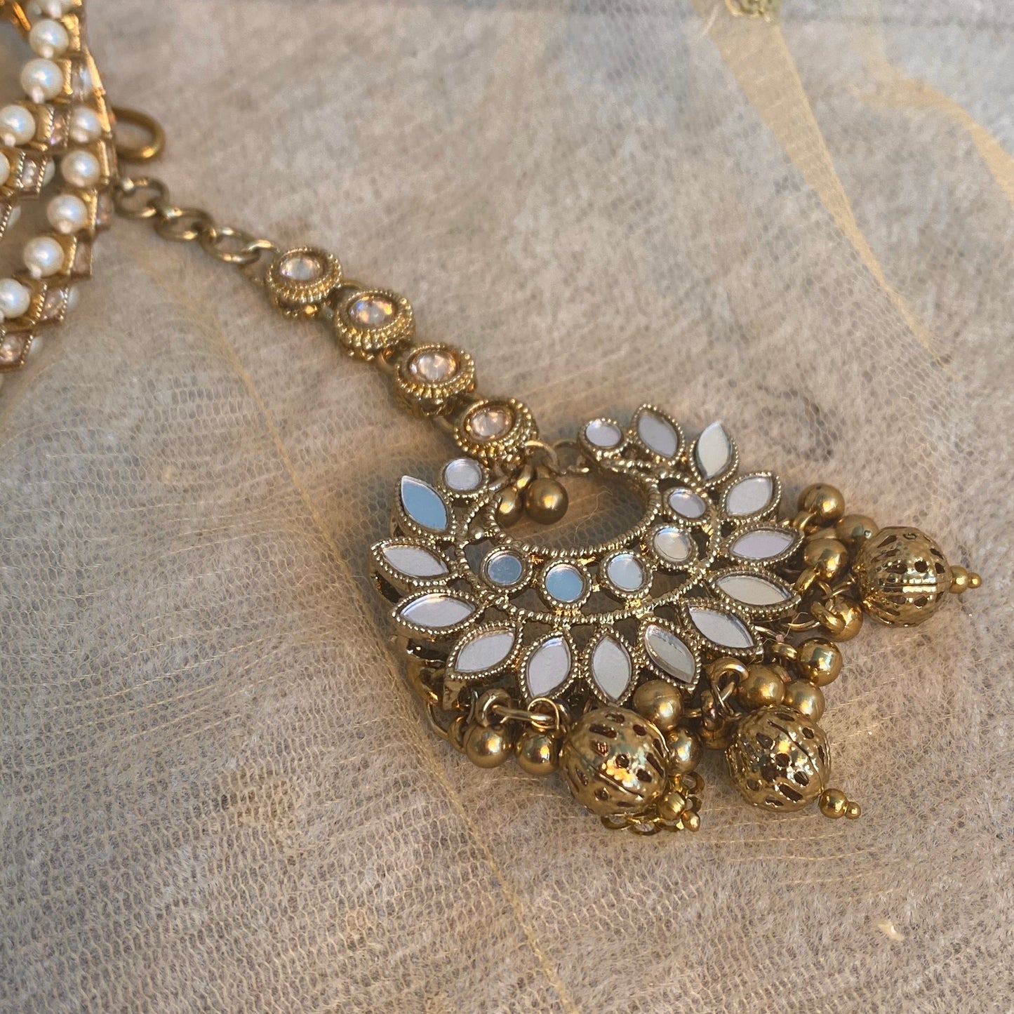 Single Necklace and Tikka / Tikka/ Tikli/ Indian/ Pakistani/Fashion Jewellery/ Gift for Women