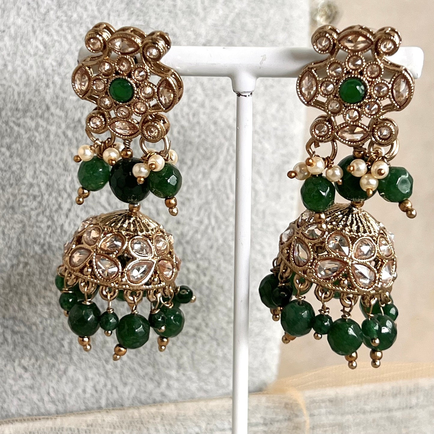 Green Choker Set Earring/ Tikka/ Tikli/ Indian/ Pakistani/Fashion Jewellery/ Gift for Women