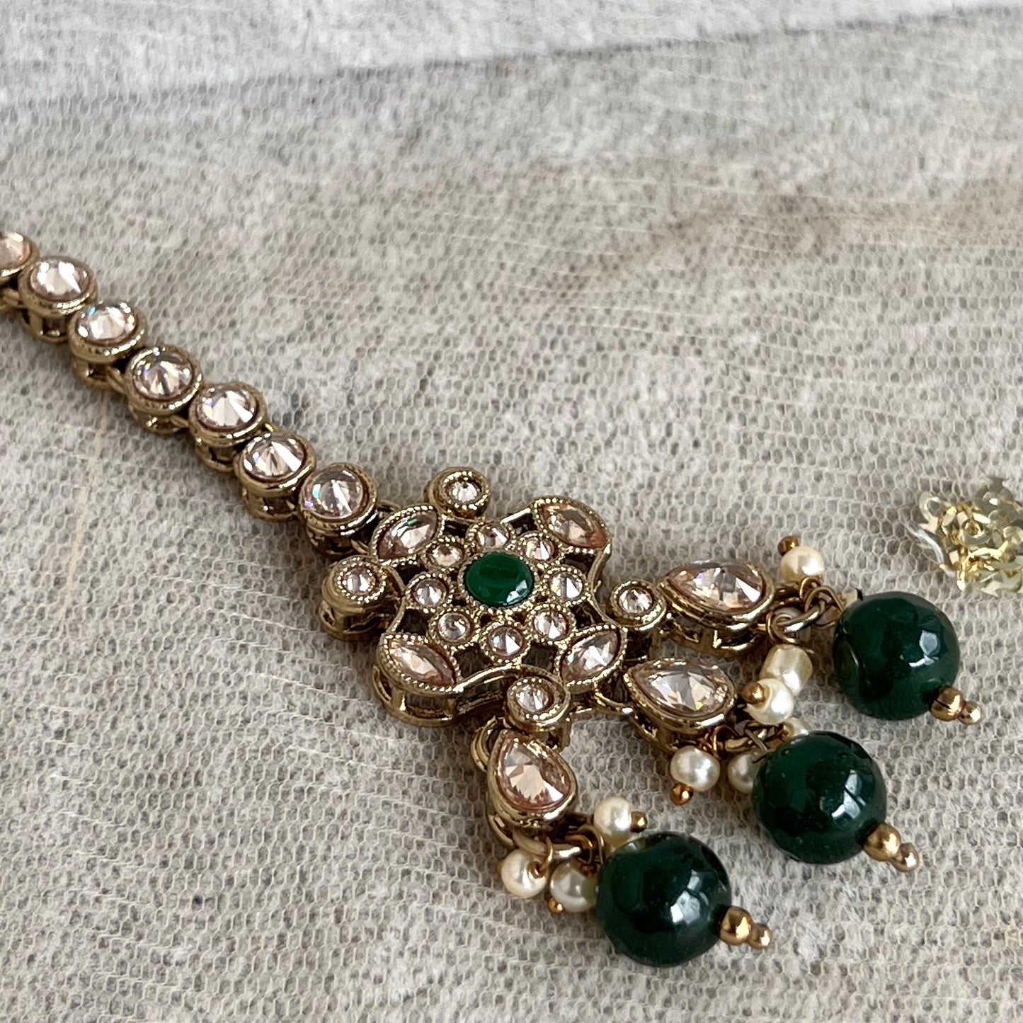 Green Choker Set Earring/ Tikka/ Tikli/ Indian/ Pakistani/Fashion Jewellery/ Gift for Women