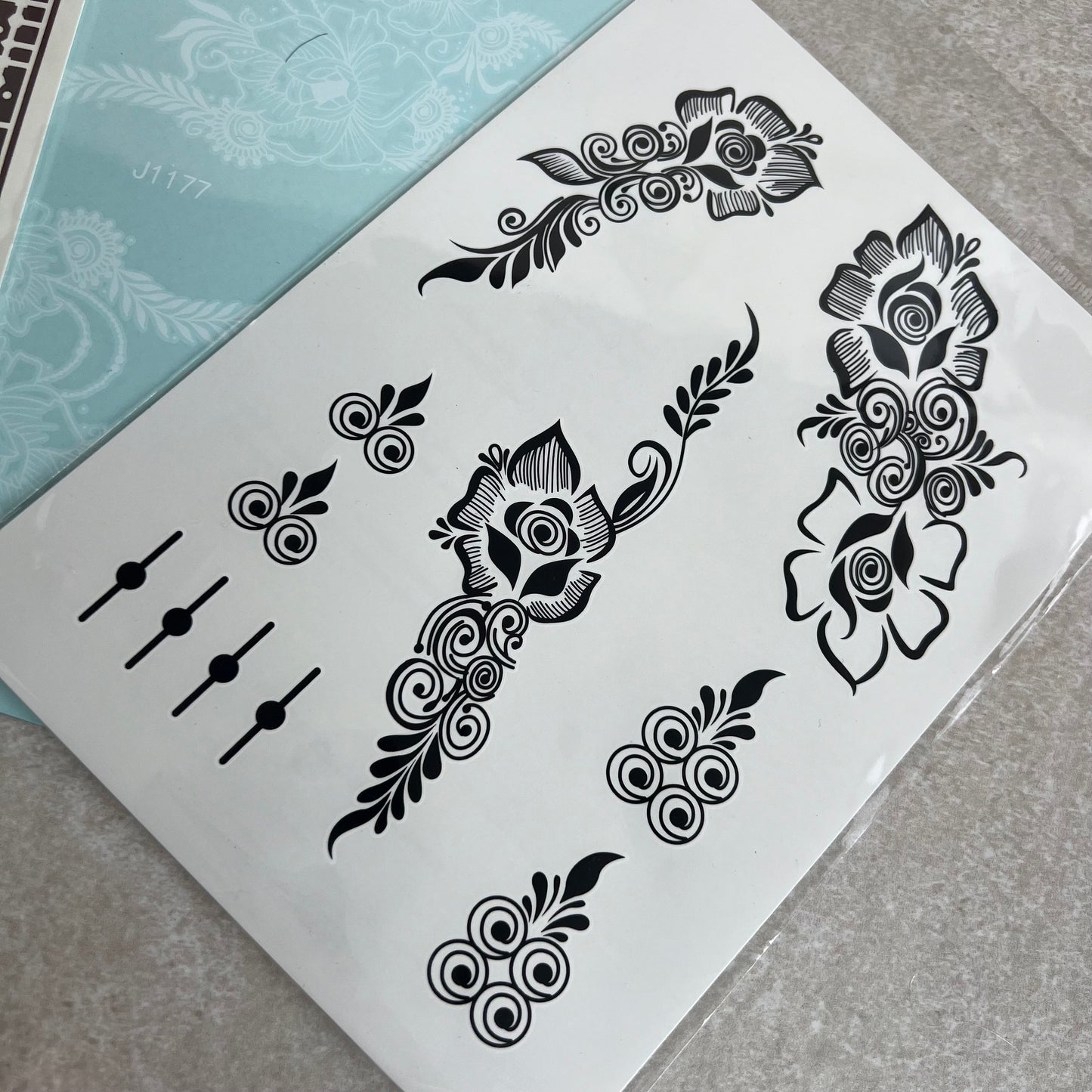 Black Henna Temporary Tattoo! Mendhi Sticker/ Henna  Lace transfer NEW henna Hand Arm Tattoo Mehandi Sticker Art Temporary