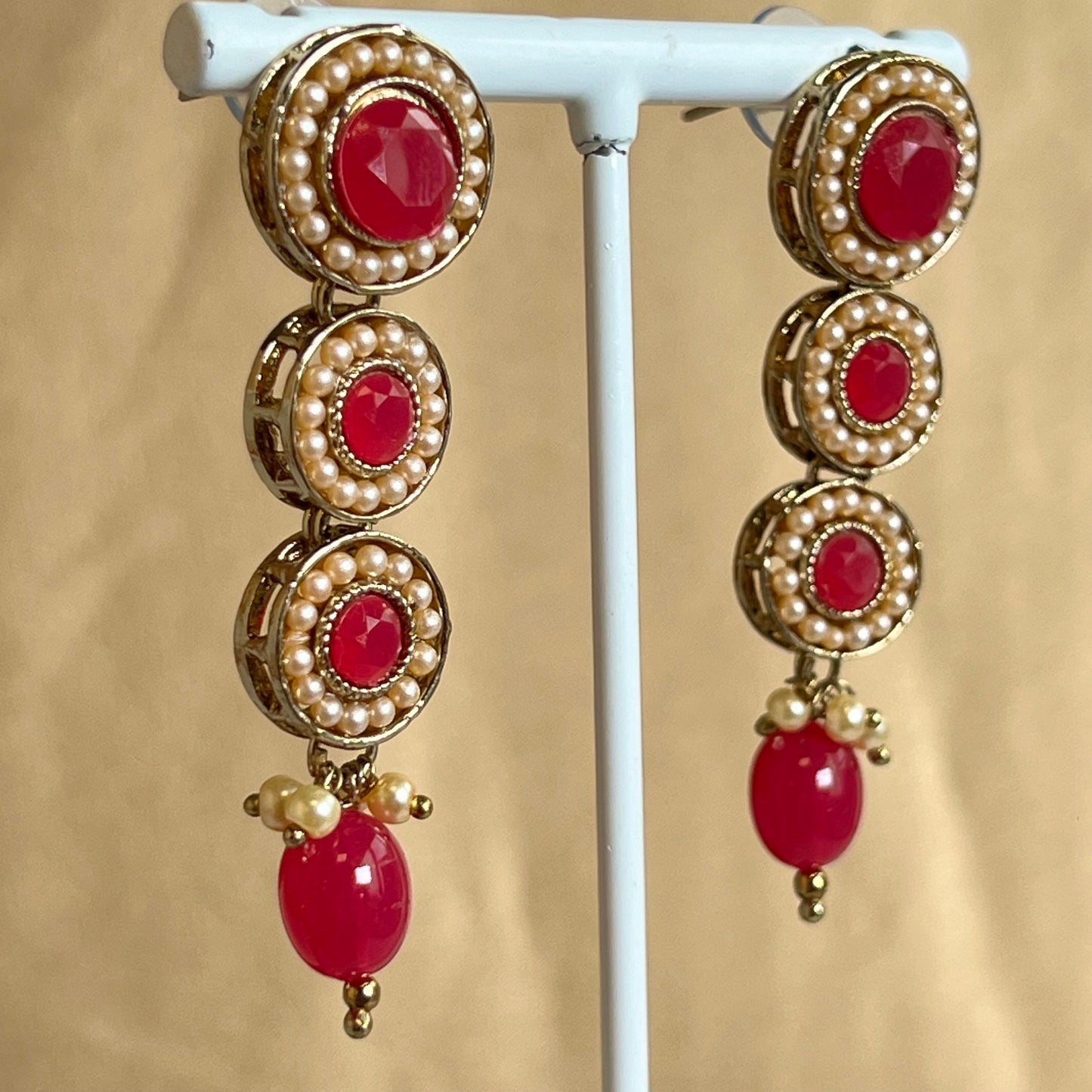 Hot Pink Necklace Set Earring/ Indian/ Pakistani/Fashion Jewellery/ Gift for Women