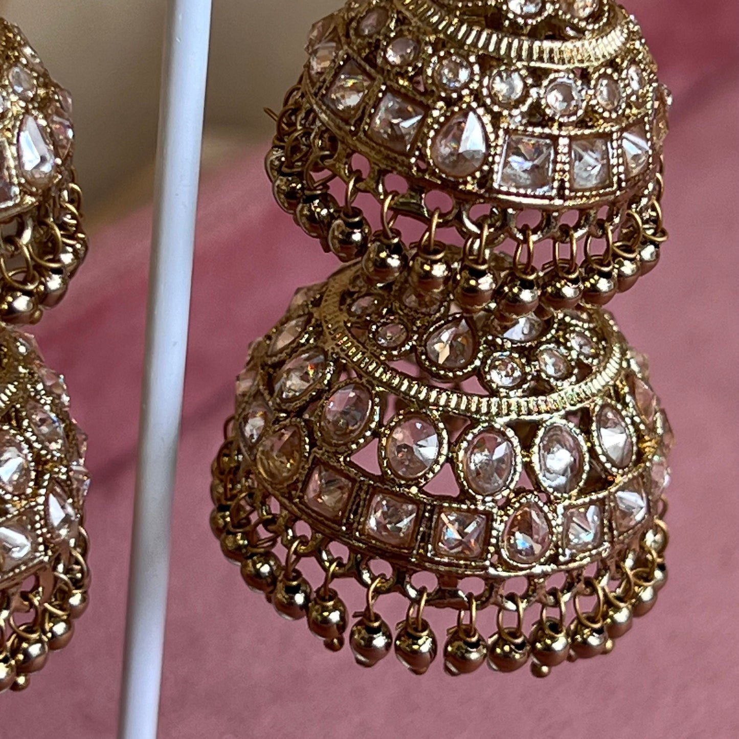 Golden Double Jhumka Earring