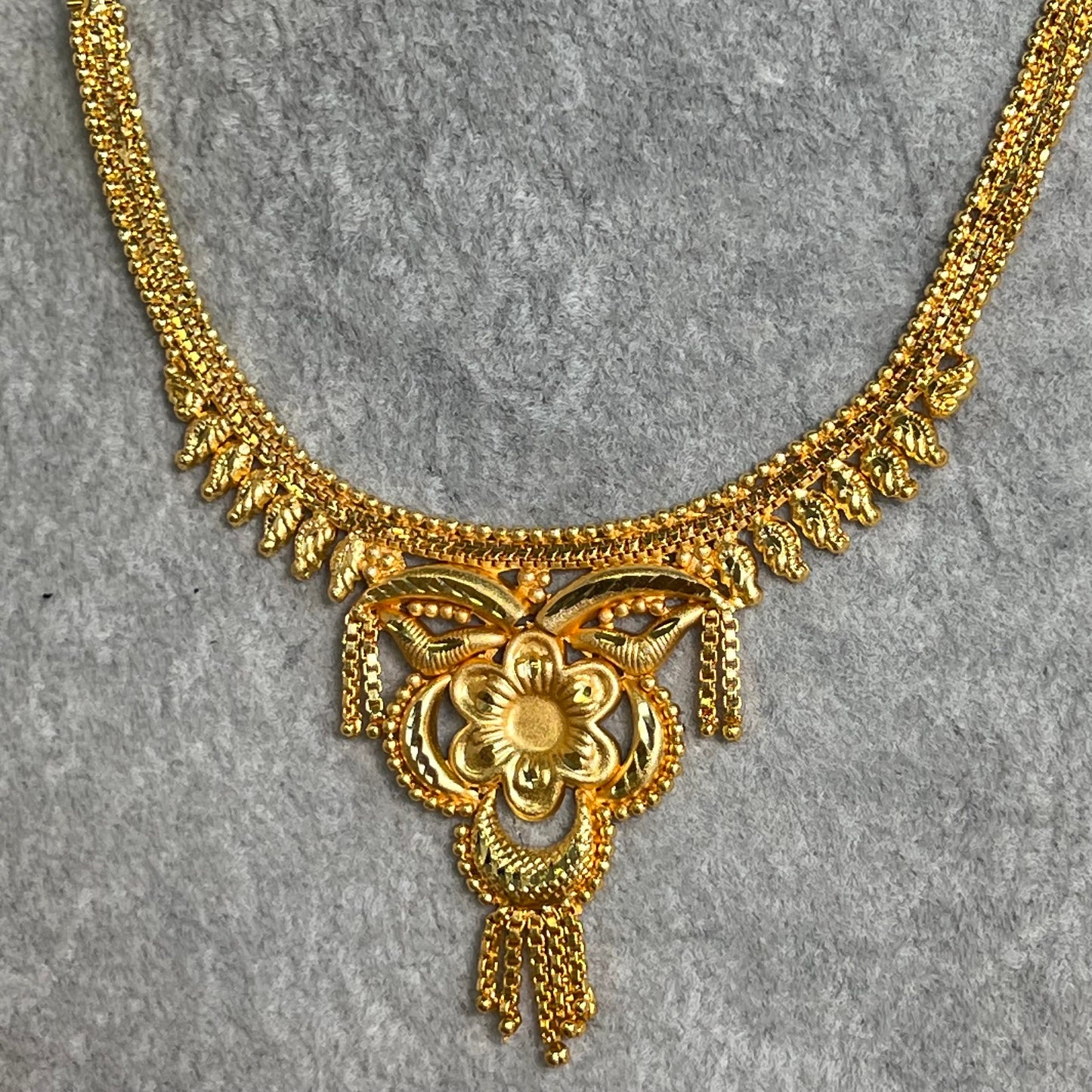 Gold Necklace, Earring and Bangles/ Indian/ Pakistani/Fashion Jewellery/ Gift for Women