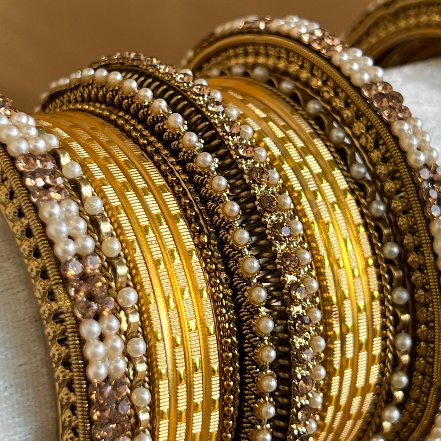 Honey Bangle Set - Gold/Indian/ Pakistani/Jewelley/ Fashion Bracelet
