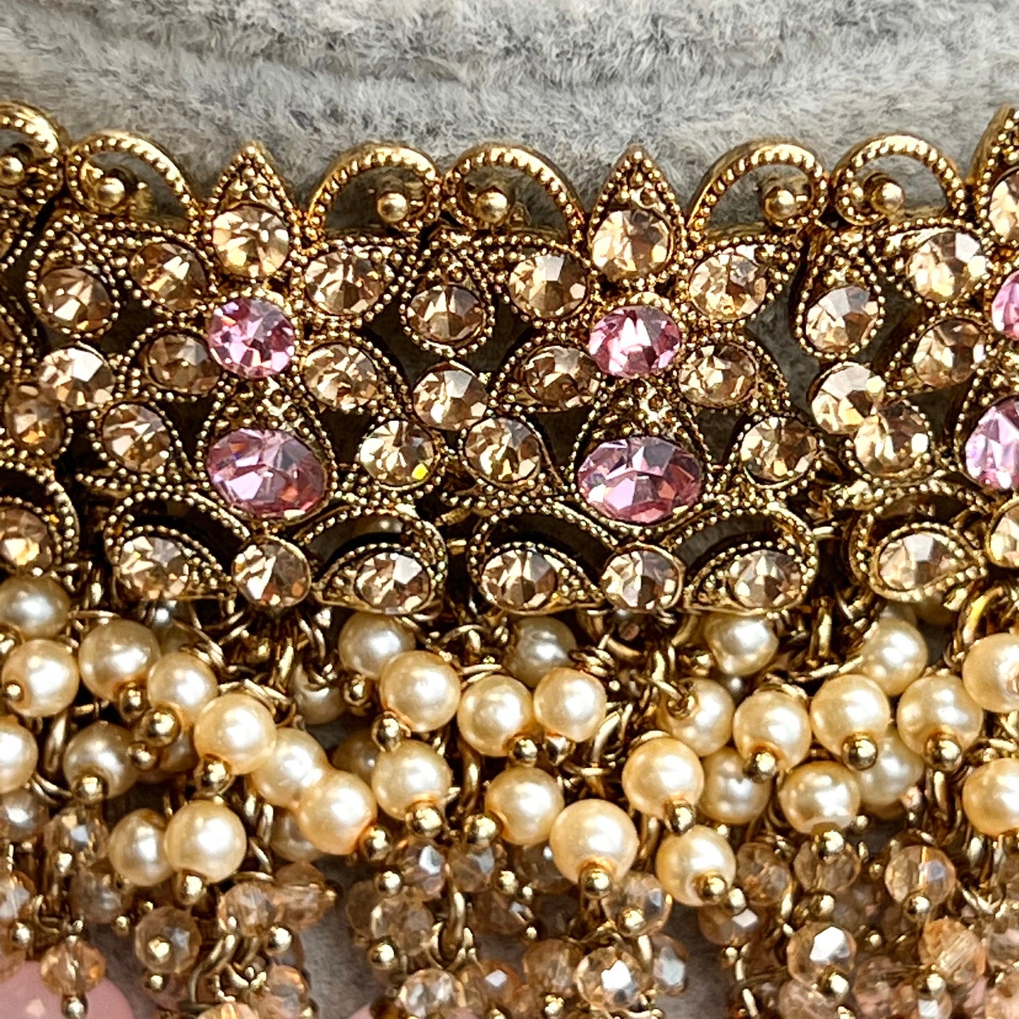 Choker Only- Light Pink/ Unique Style/ Indian/ Pakistani/Fashion Jewellery/ Gift for Women