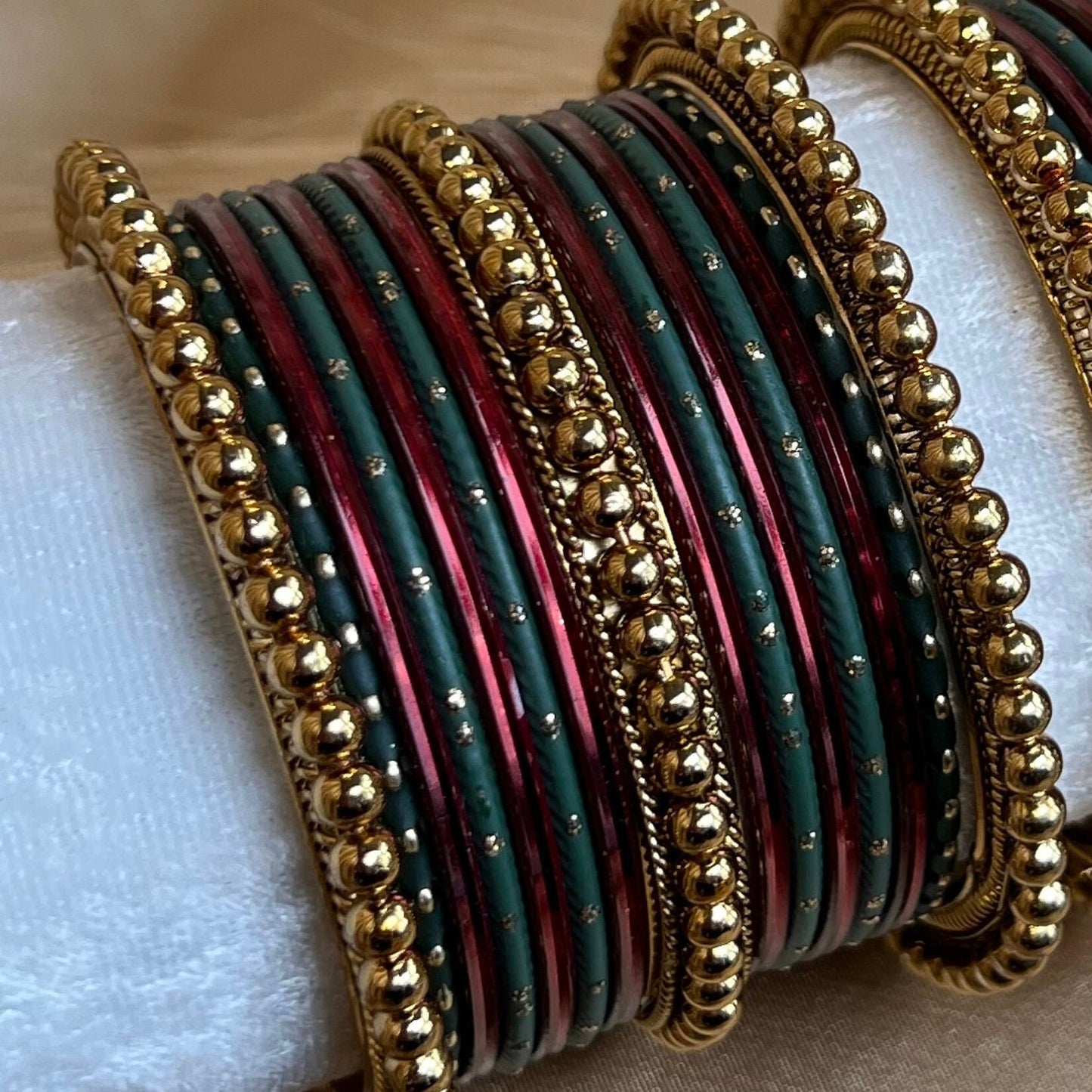 Maroon/ Green Bangle Set/Indian/ Pakistani/Jewelley/ Fashion Bracelet/Traditional/ Gift for women/
