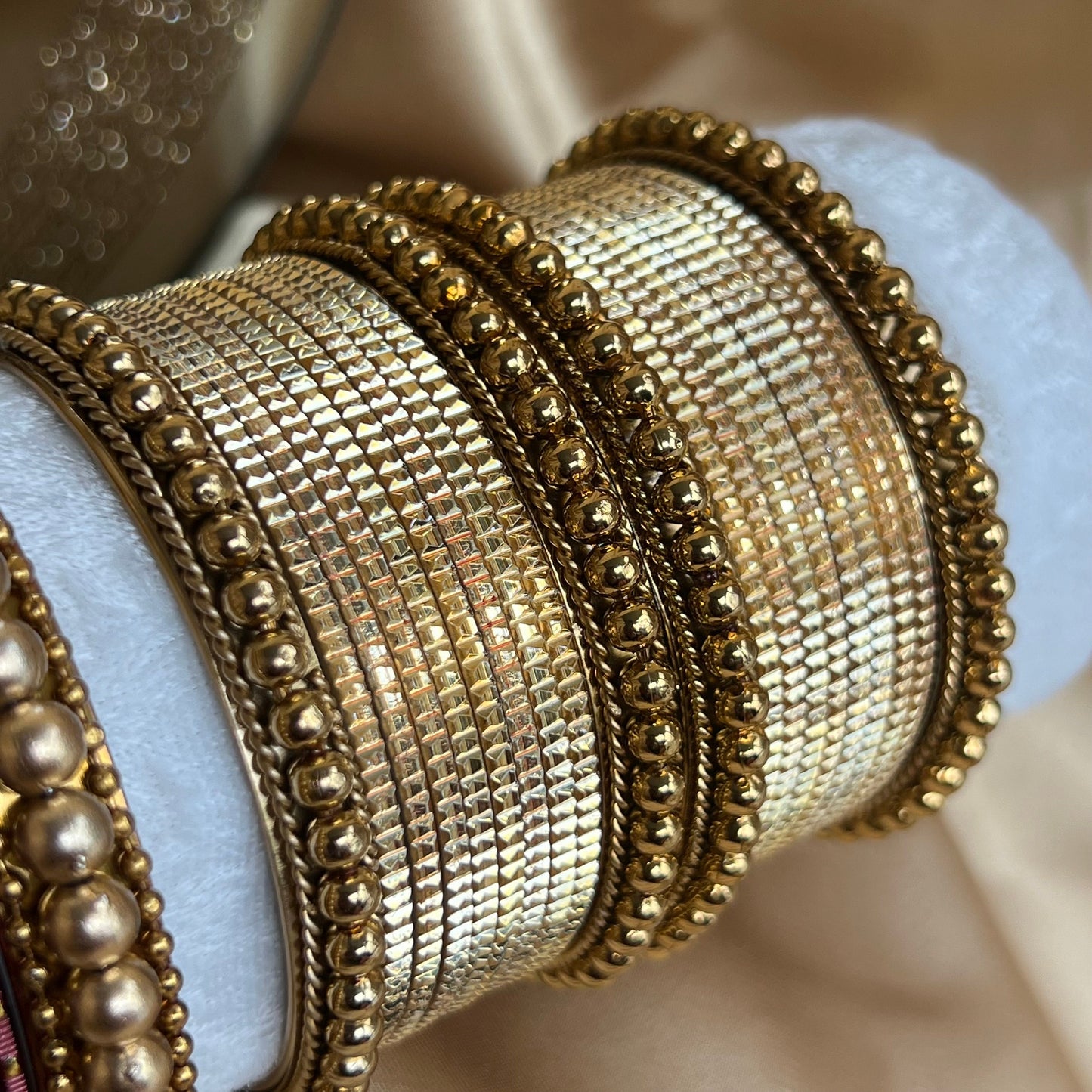 Limited Edition Bangle Block- Maroon/Gold/Luxury Bangle/Indian and Pakistani/Jewelley/ Fashion Bracelet/Gift for Women/Bangle roll