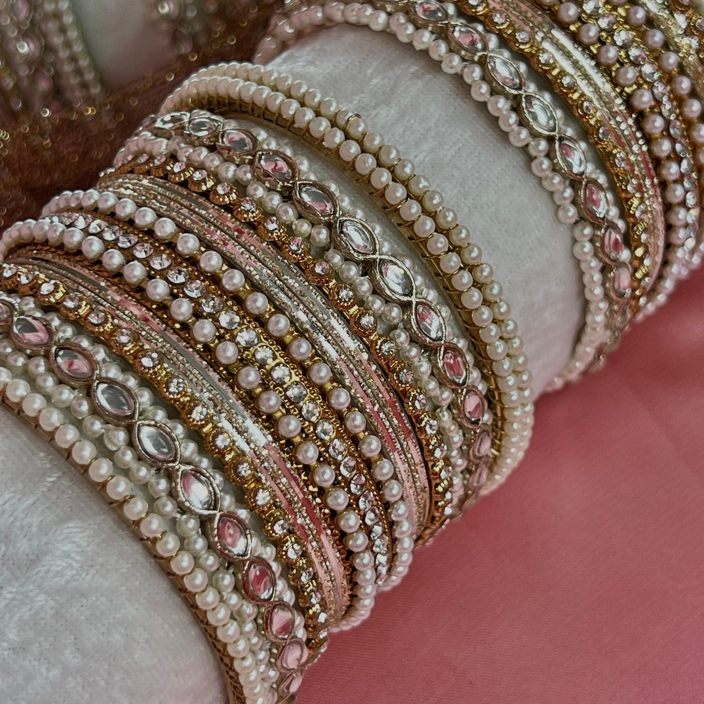 Small Clear Bangle Set/Indian/ Pakistani/Jewelley/ Fashion Bracelet/Valentines gifts