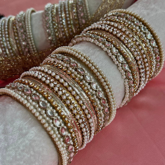 Small Clear Bangle Set/Indian/ Pakistani/Jewelley/ Fashion Bracelet/Valentines gifts