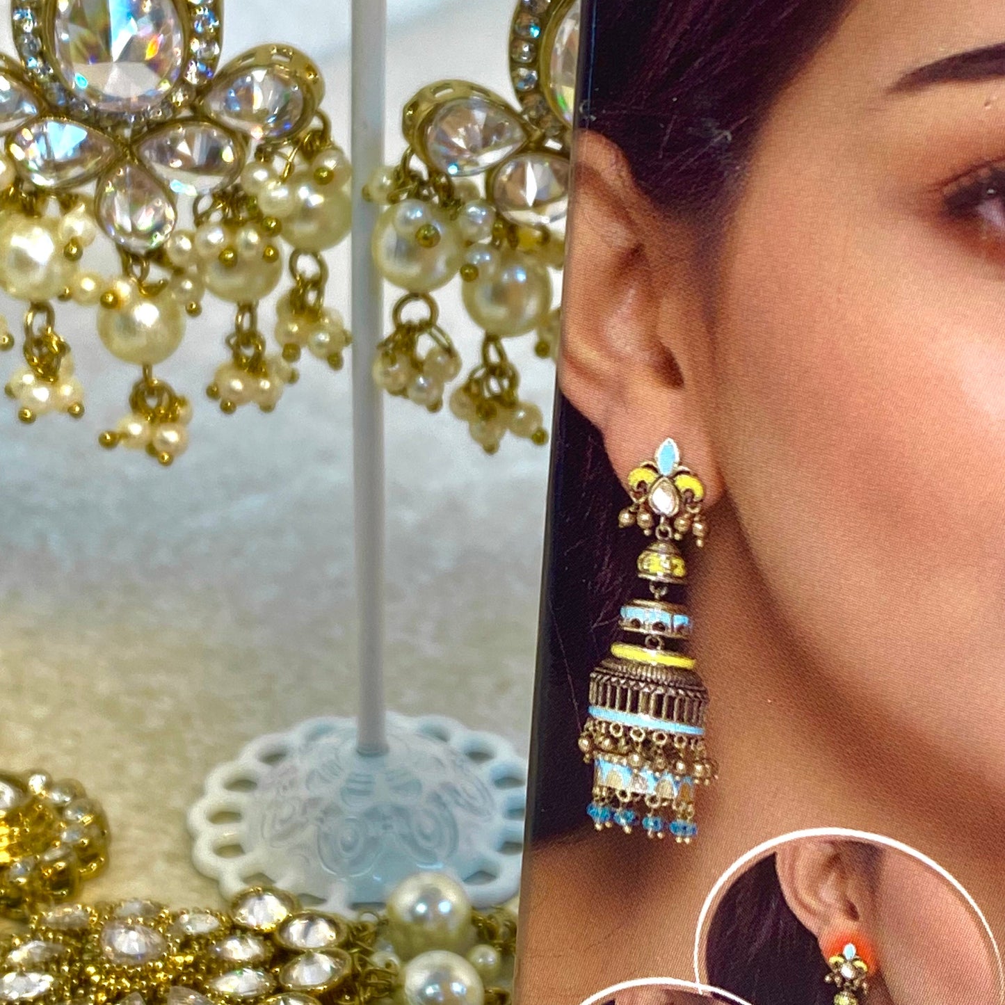 Micro Pore Earring Support (Ear grips)/ Easy to wear/ For Heavy Earring/ Sensative Skin