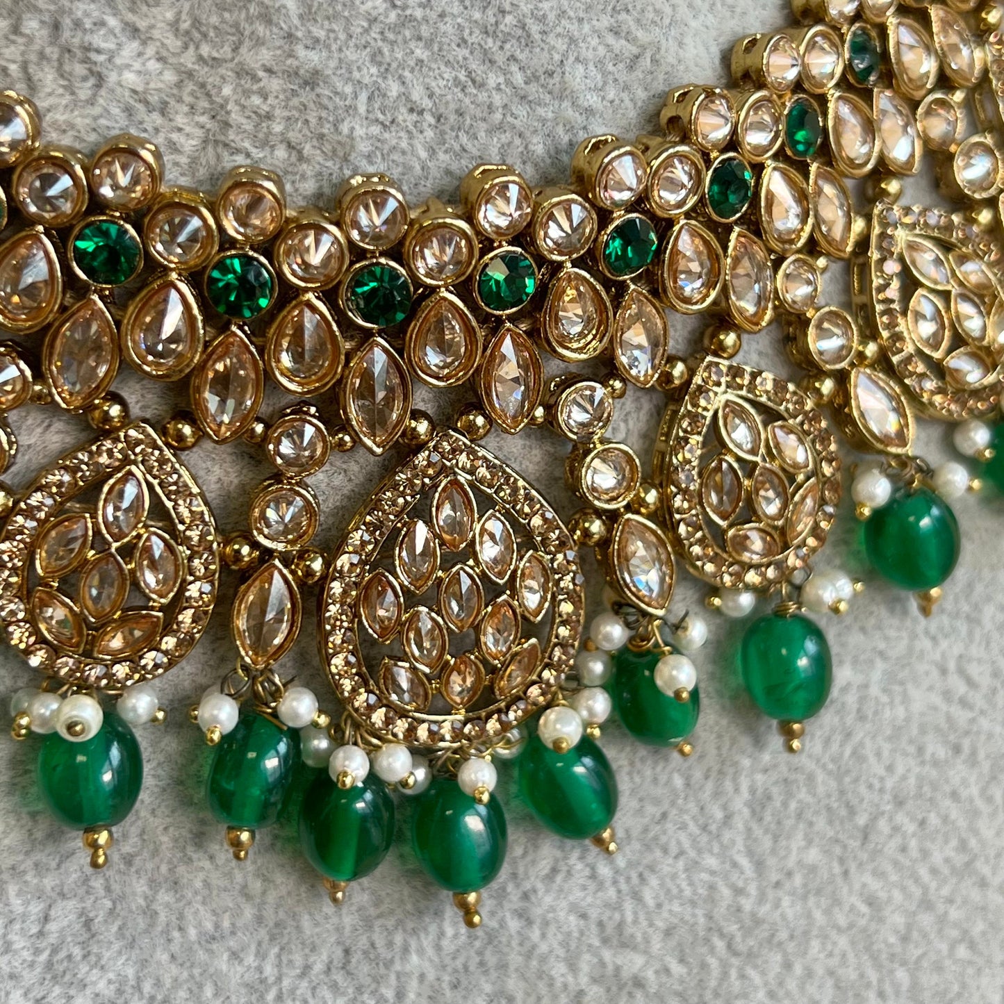 Green/Necklace only/ Unique Style/ Indian/ Pakistani/Fashion Jewellery/ Gift for Women