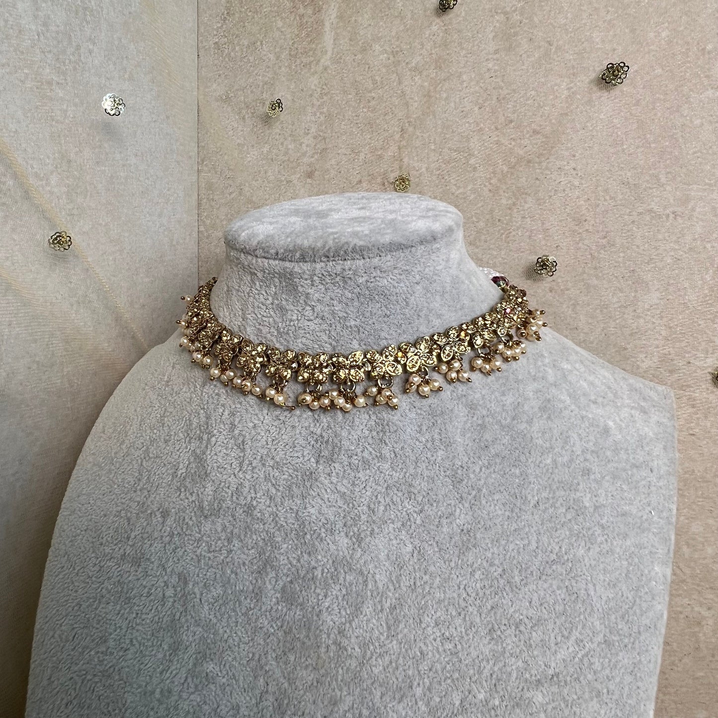 Golden Elegant Necklace- Single