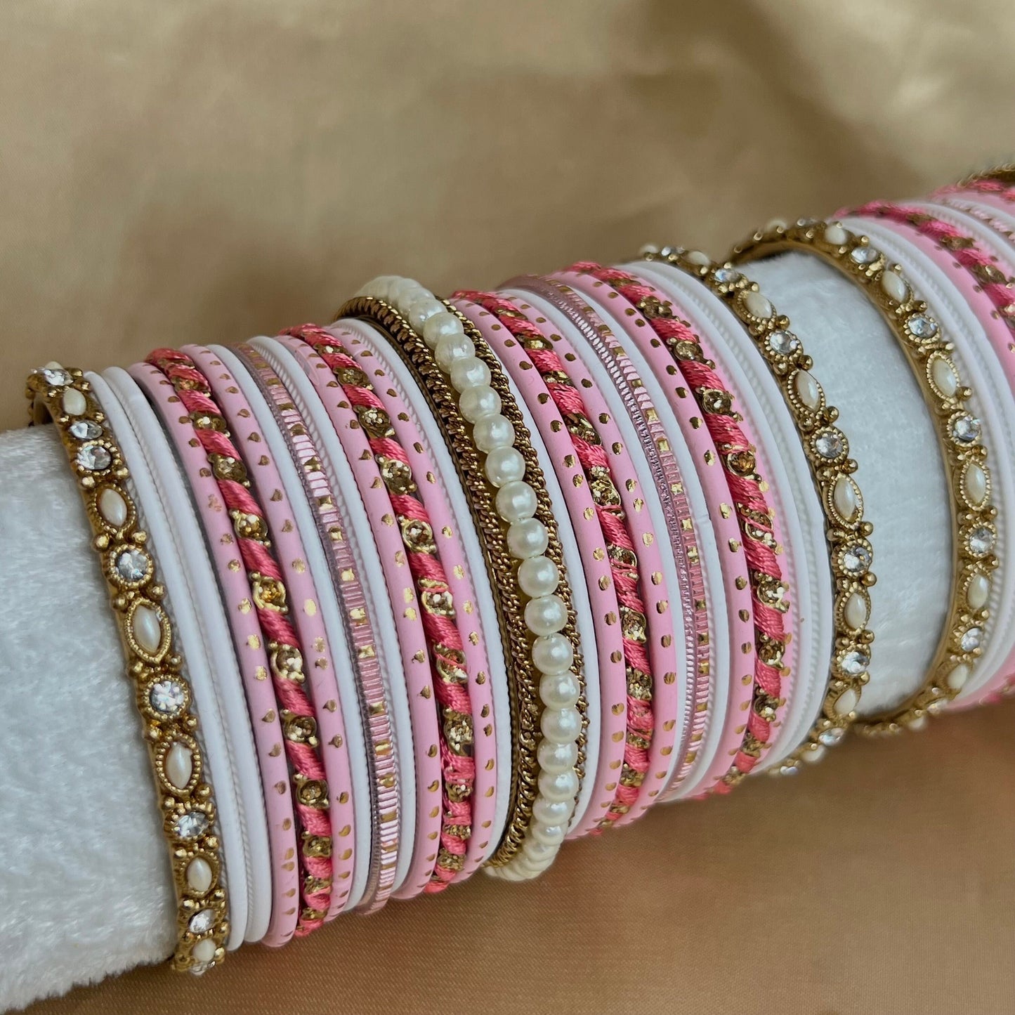 Pink Bangle Set/Indian/ Pakistani/Jewelley/ Fashion Bracelet