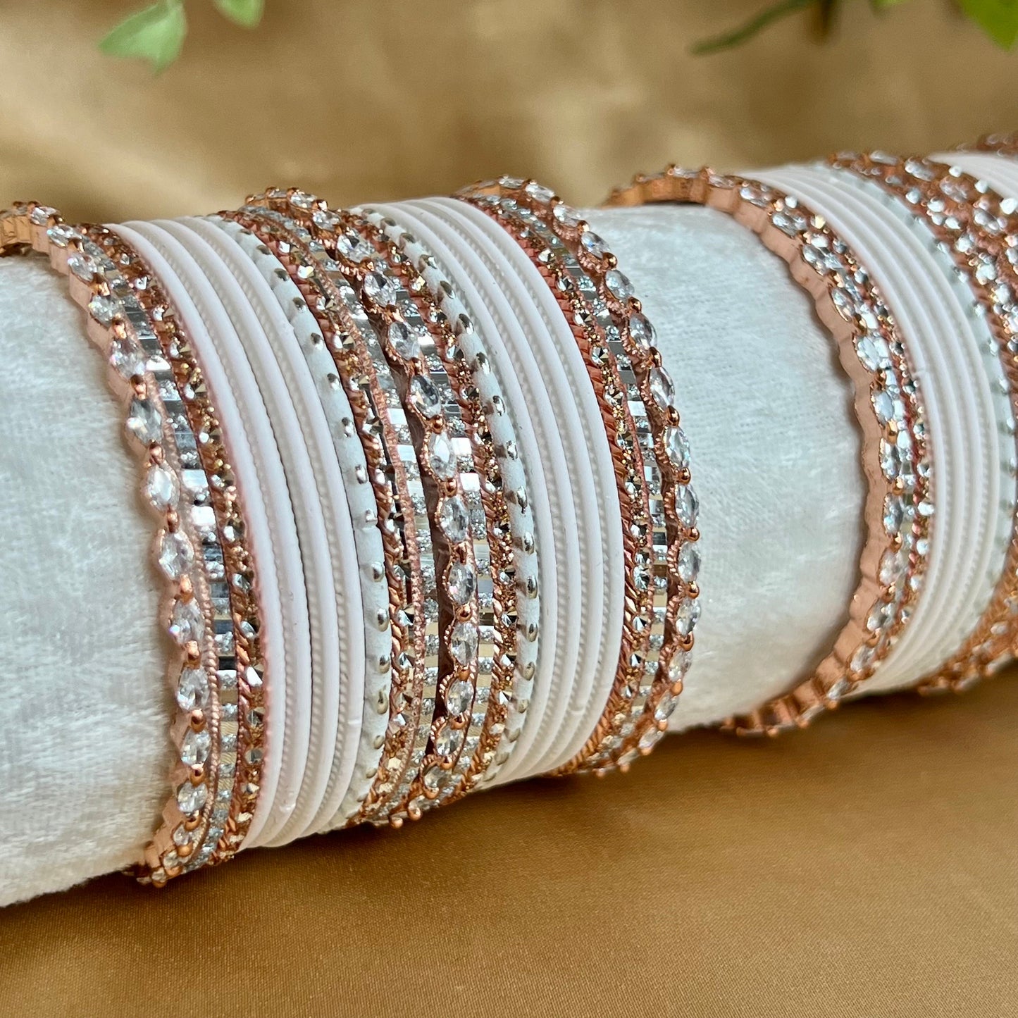 Rose Gold Midi Bangle Set/Indian/ Pakistani/Jewelley/ Fashion Bracelet