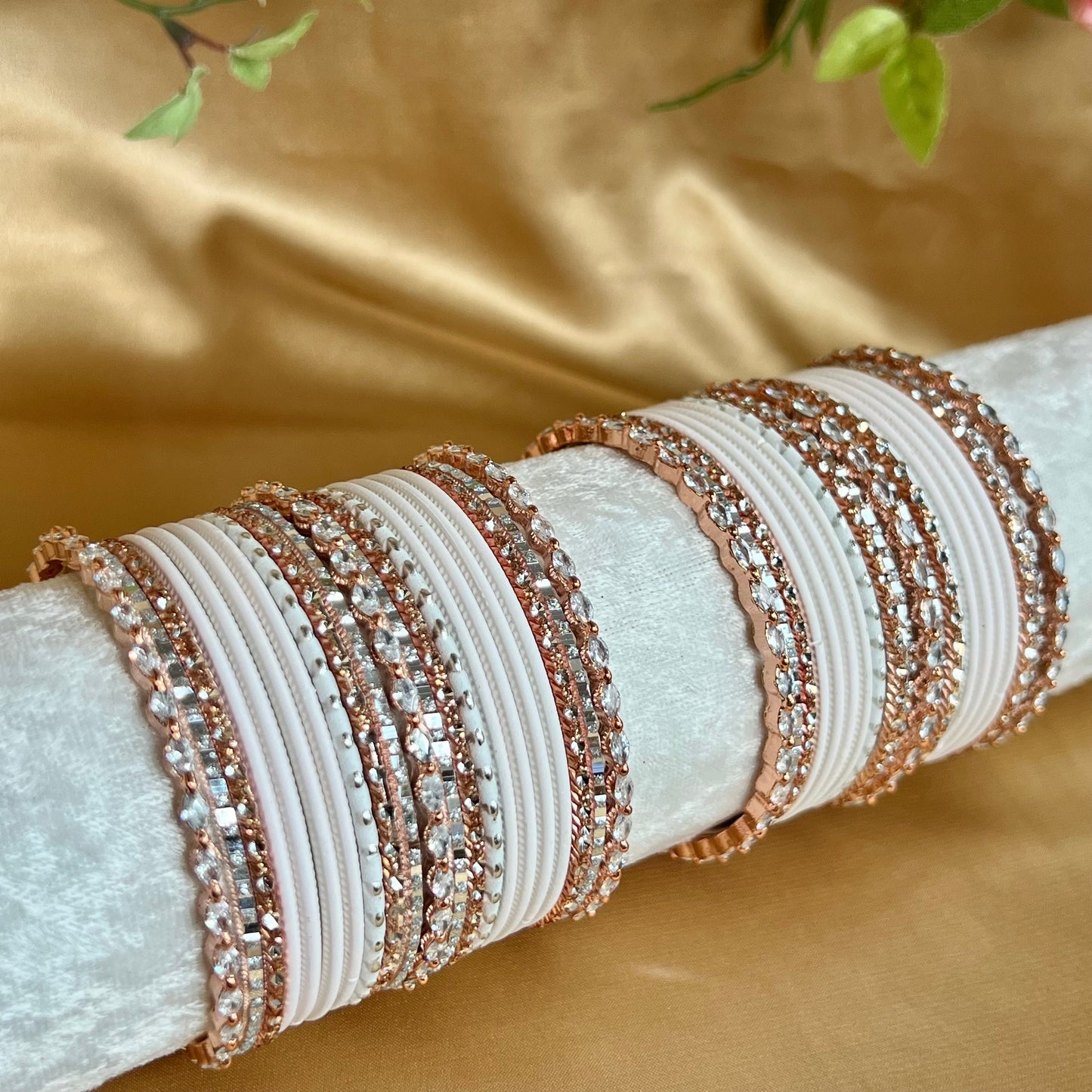 Rose Gold Midi Bangle Set/Indian/ Pakistani/Jewelley/ Fashion Bracelet
