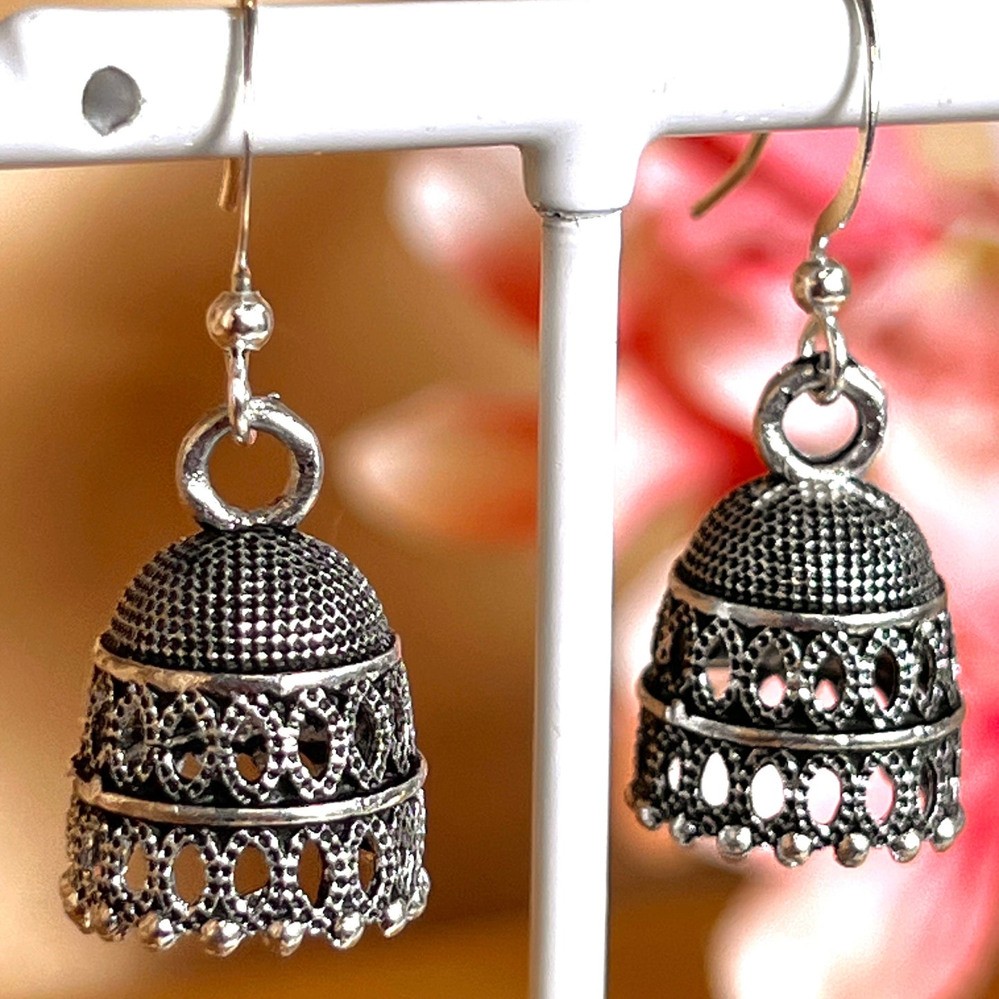 Trending Oxidised Micro Jhumka/Indian Small Earrings/Jhumka Earrings/Valentines gifts