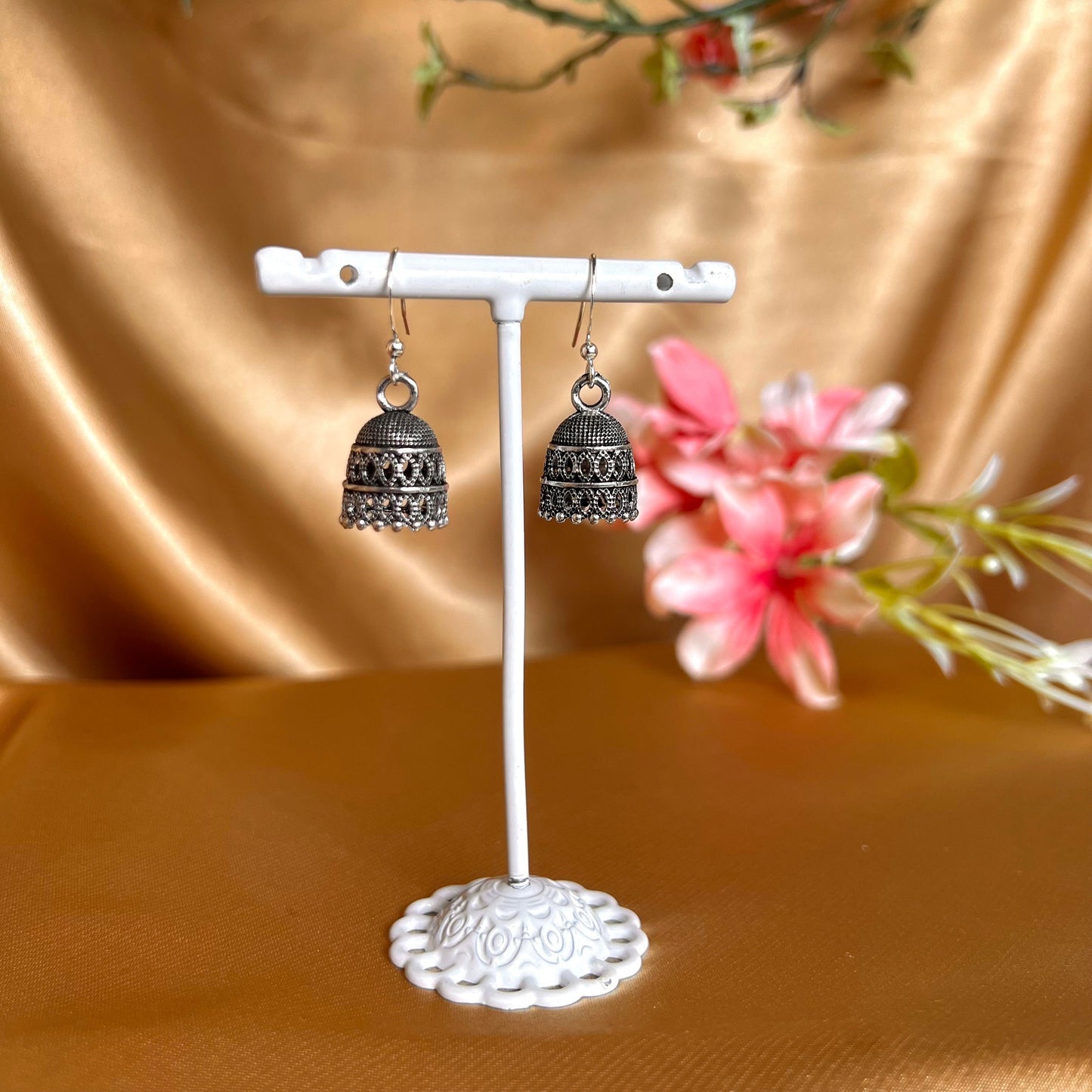 Trending Oxidised Micro Jhumka/Indian Small Earrings/Jhumka Earrings/Valentines gifts