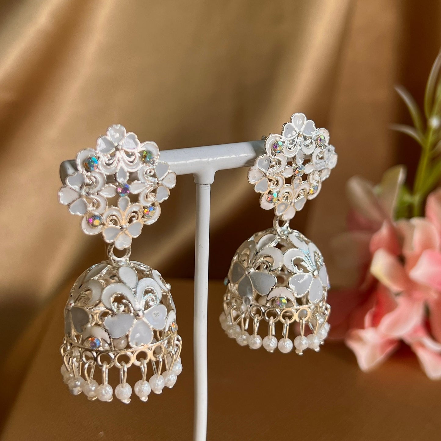 Light Weight Jhumka Earring/ Indian Style Earring/ Pakistani Fashion/ Fashion Jewellery/ Gift for Women