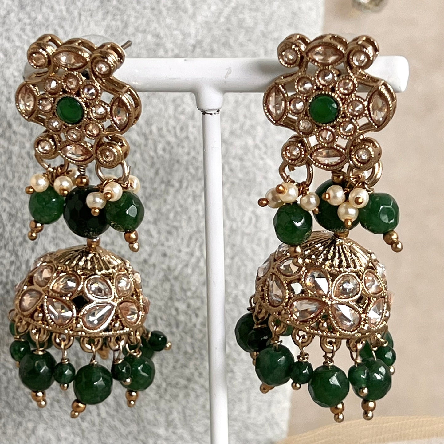 Green Choker Set Earring/ Tikka/ Tikli/ Indian/ Pakistani/Fashion Jewellery/ Gift for Women