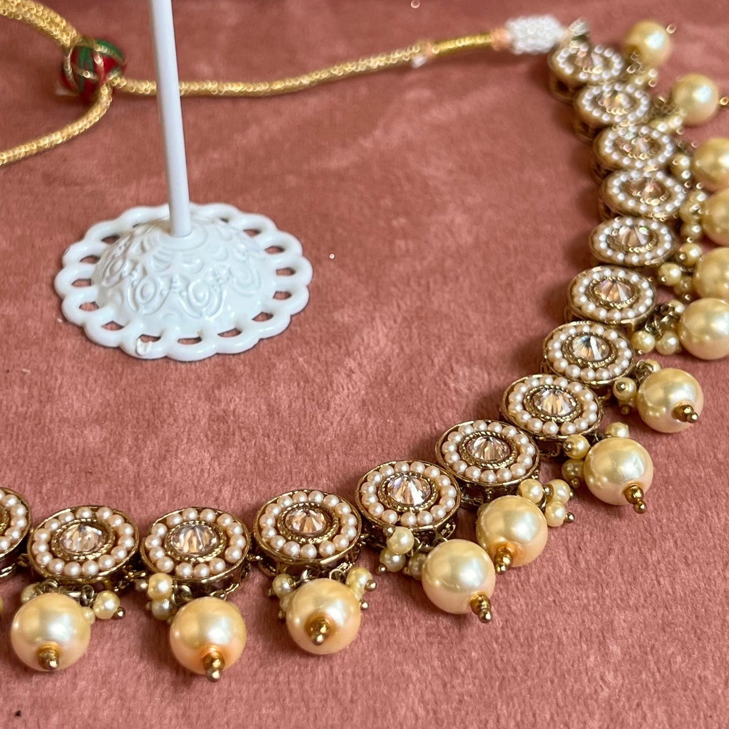 Pearl Necklace Set Earring/ Indian/ Pakistani/Fashion Jewellery/ Gift for Women