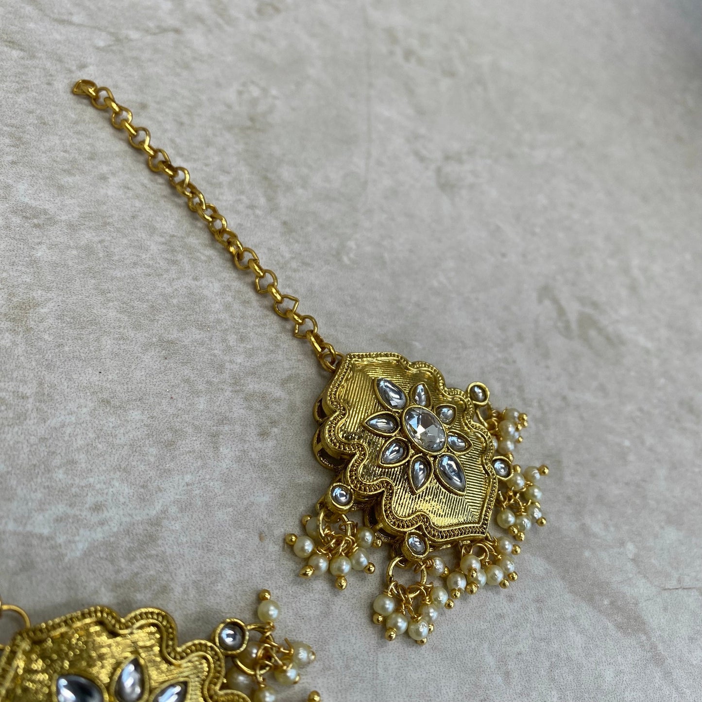 Medium Bright Gold Tikka - Silver