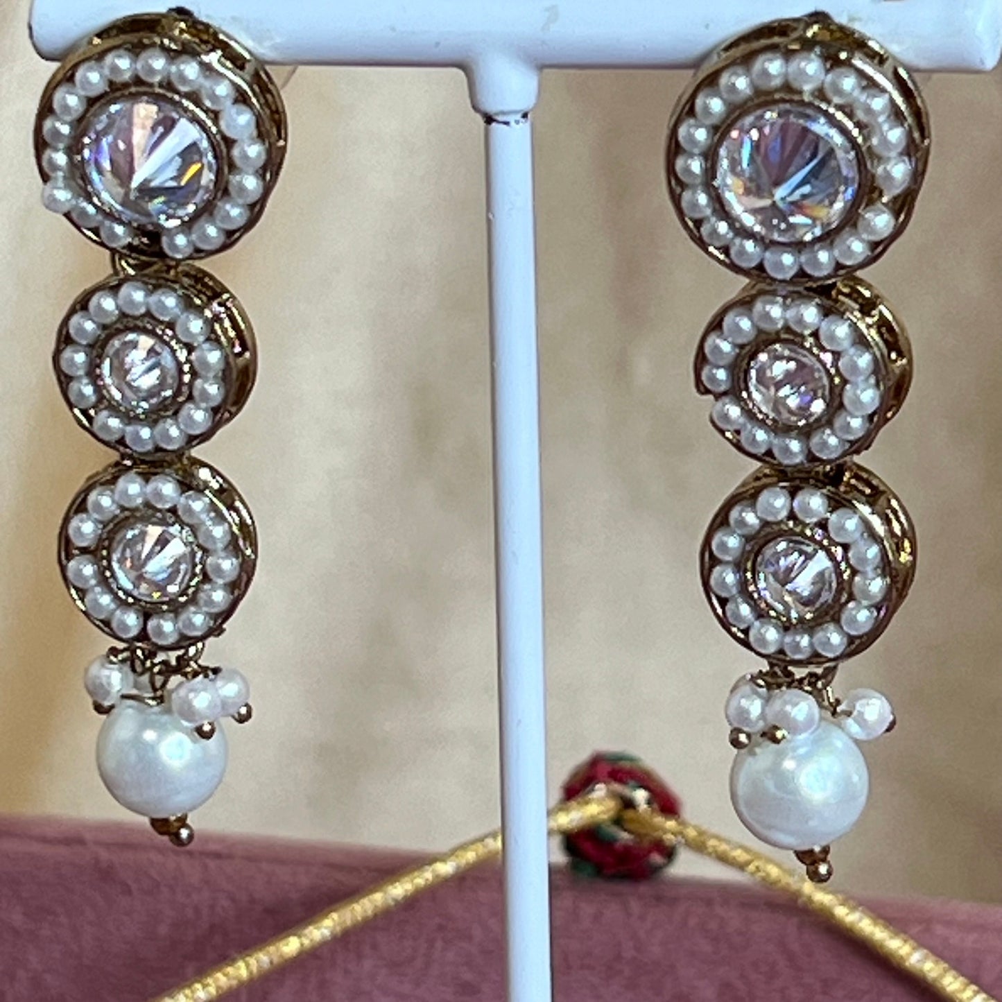 Pearl Necklace Set Earring/ Indian/ Pakistani/Fashion Jewellery/ Gift for Women