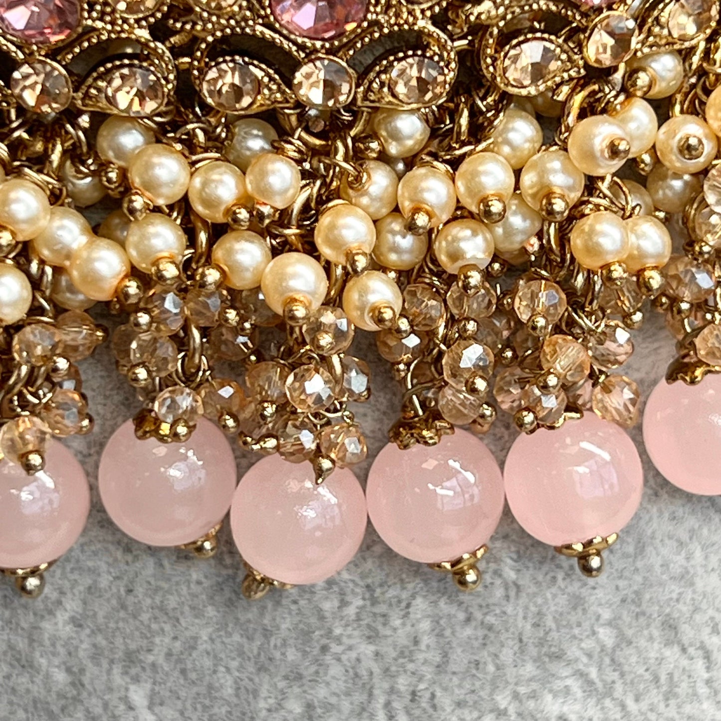 Choker Only- Light Pink/ Unique Style/ Indian/ Pakistani/Fashion Jewellery/ Gift for Women