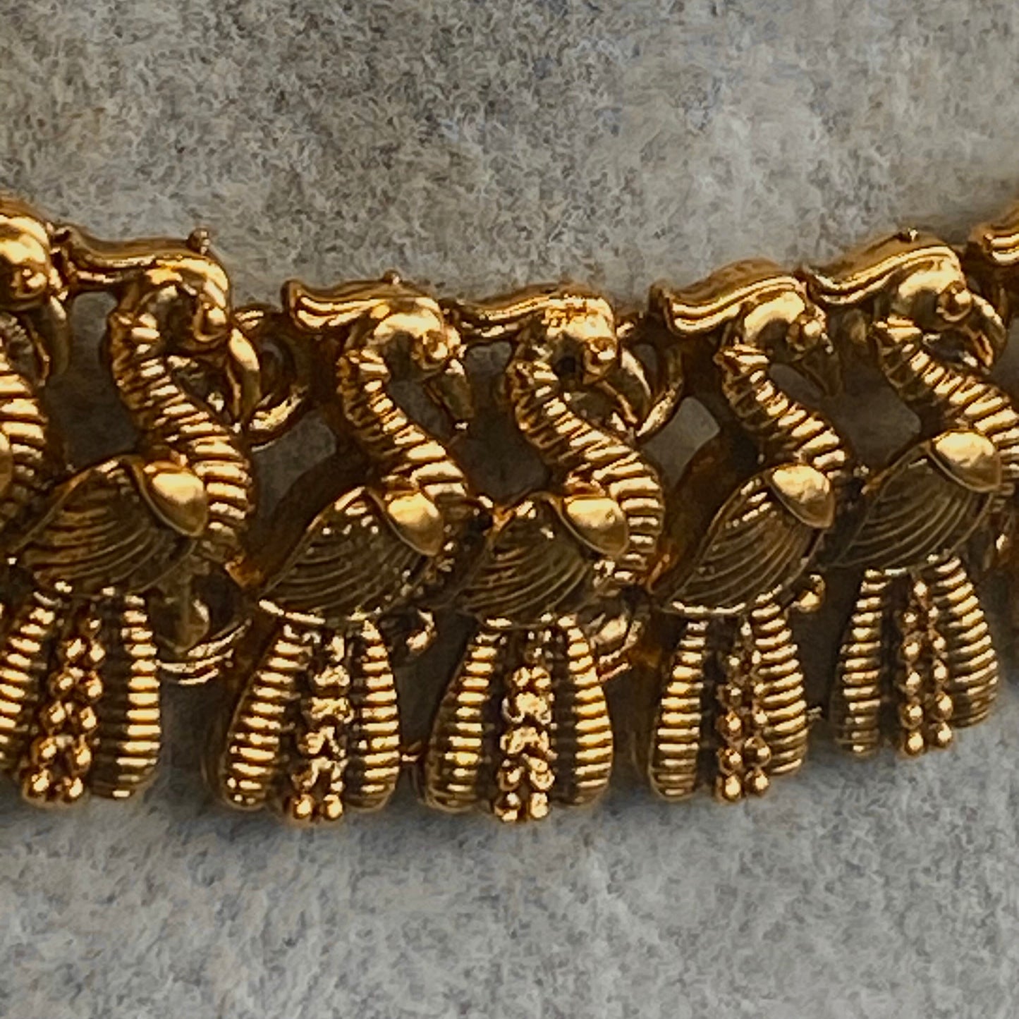 Antique Gold Temple Gold Set-Peacock Earring/ Indian/ Pakistani/Fashion Jewellery/ Gift for Women