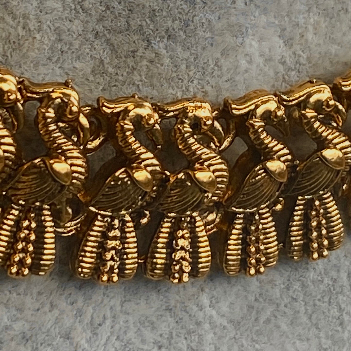 Antique Gold Temple Gold Set-Peacock Earring/ Indian/ Pakistani/Fashion Jewellery/ Gift for Women