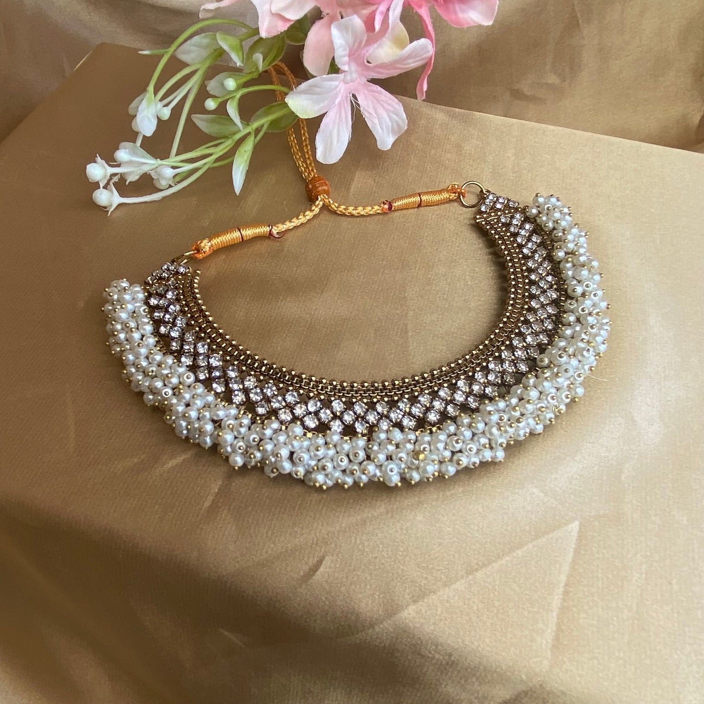 Pearly Necklace only/ Unique Style/ Indian/ Pakistani/Fashion Jewellery/ Gift for Women