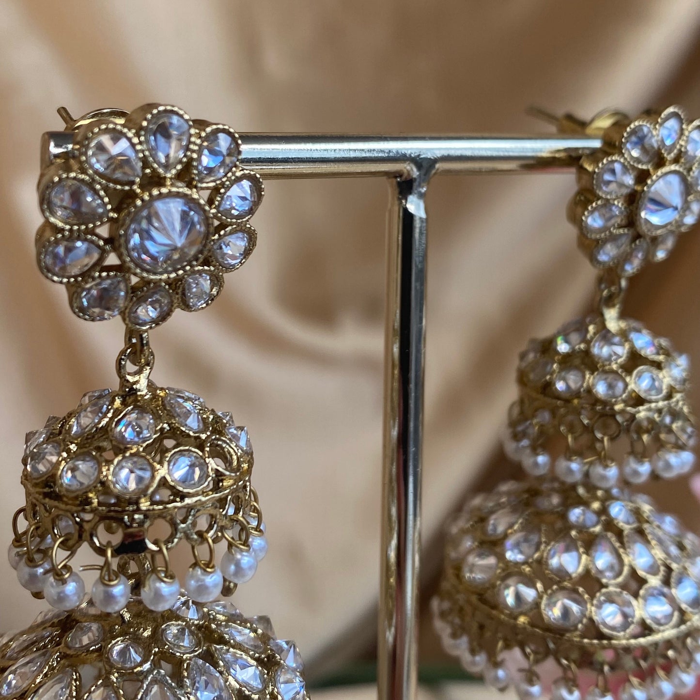 Jhumka Earrings Indian Style Earring/ Pakistani Fashion/ Fashion Jewellery/ Gift for Women